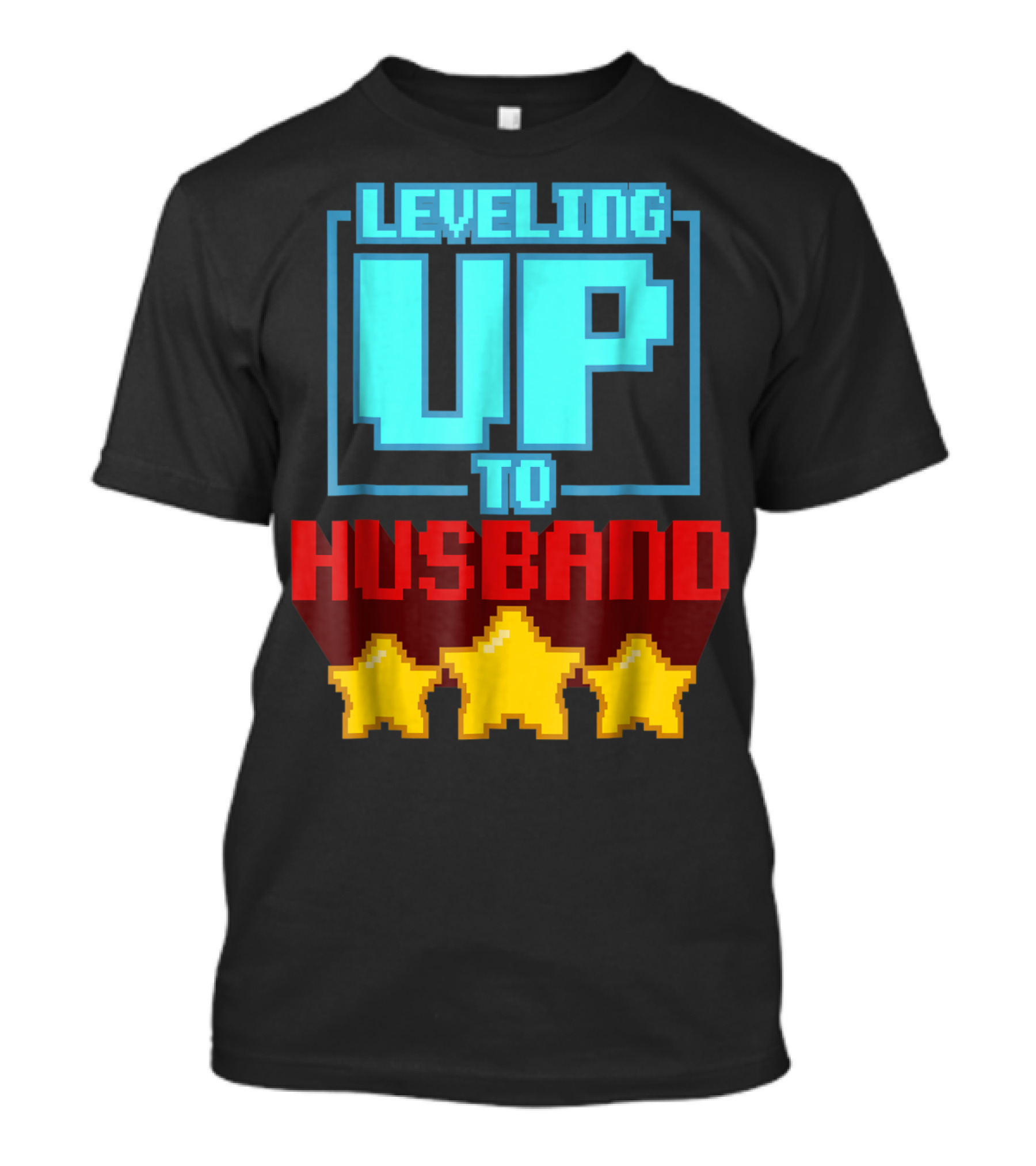 Leveling Up To Husband Engagement Bachelor Party Video Game Gamer T-Shirt