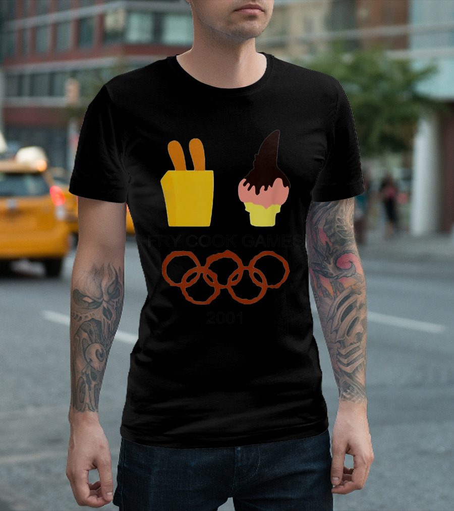 FRY COOK GAMES 2001 Fries Ice Cream Rings T-Shirt