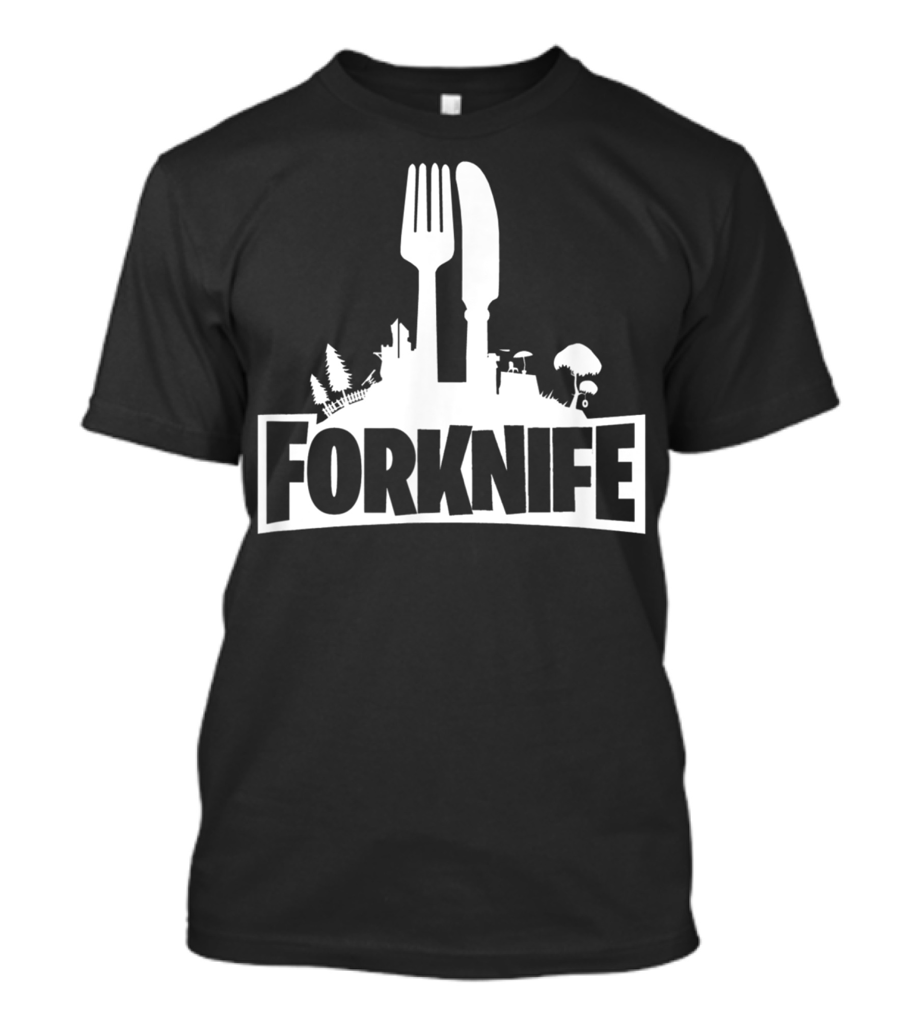 Forknife Video Games Joke Funny T-Shirt