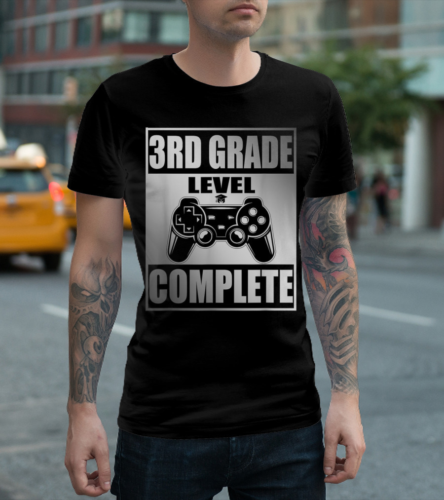 3Rd Grade Level Complete Video Game Controller T-Shirt