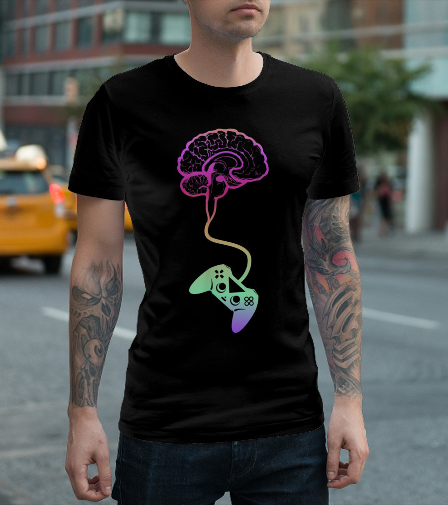Brain Connected Game Controller T-Shirt