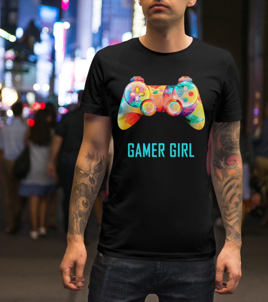 Gamer Girl Cute Video Game Controller Lovers Gaming T-Shirt