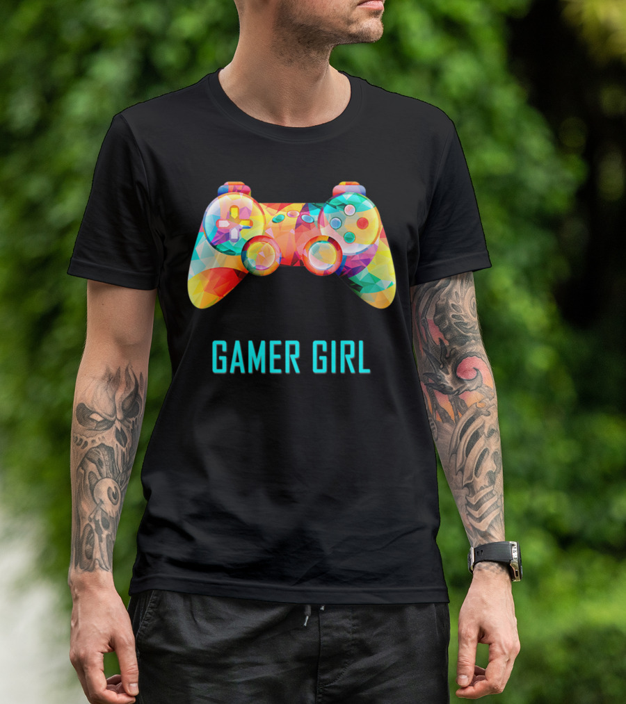 Gamer Girl Cute Video Game Controller Lovers Gaming T-Shirt