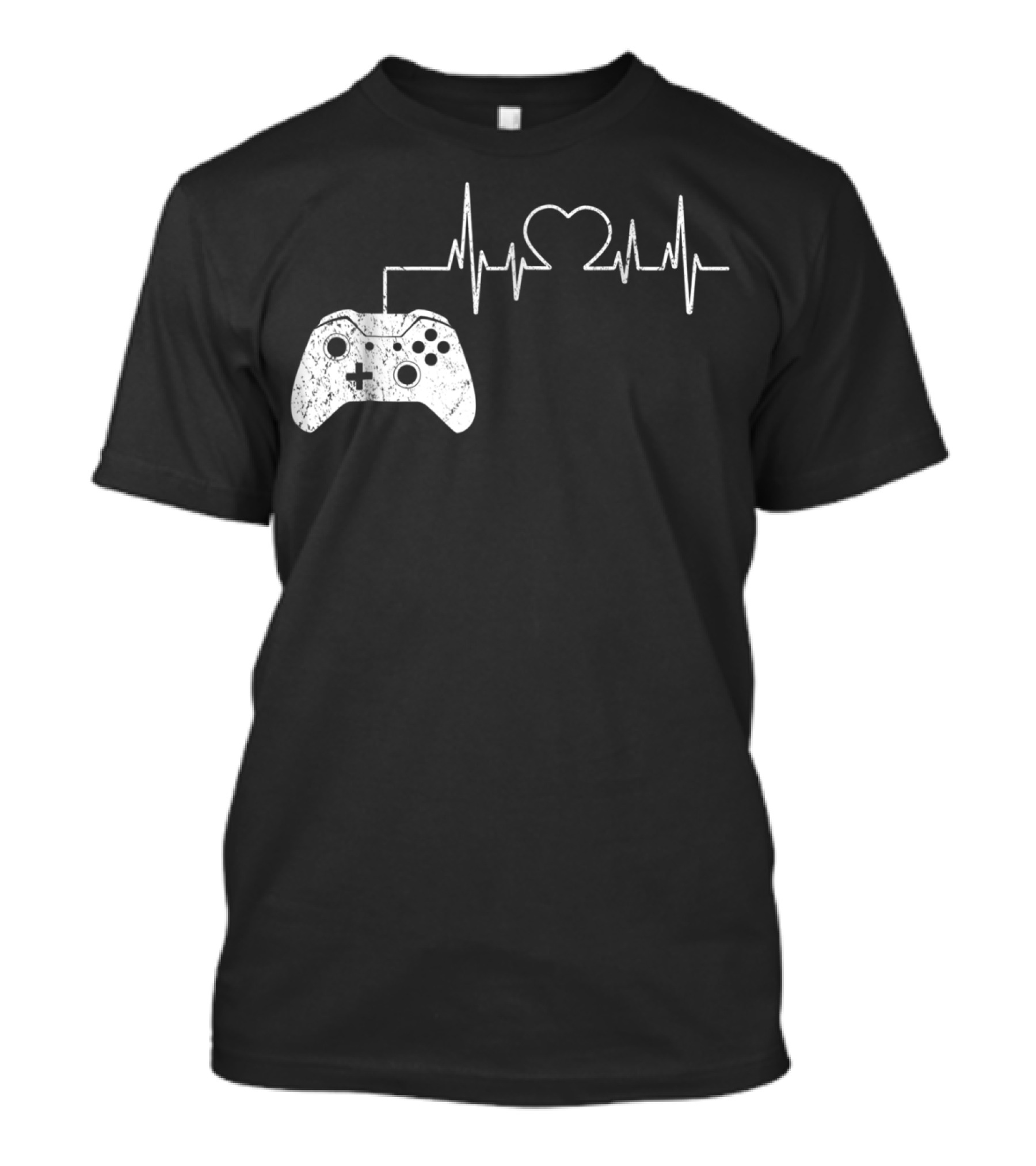 Video Game Controller Heartbeat Love Gamer T-Shirt