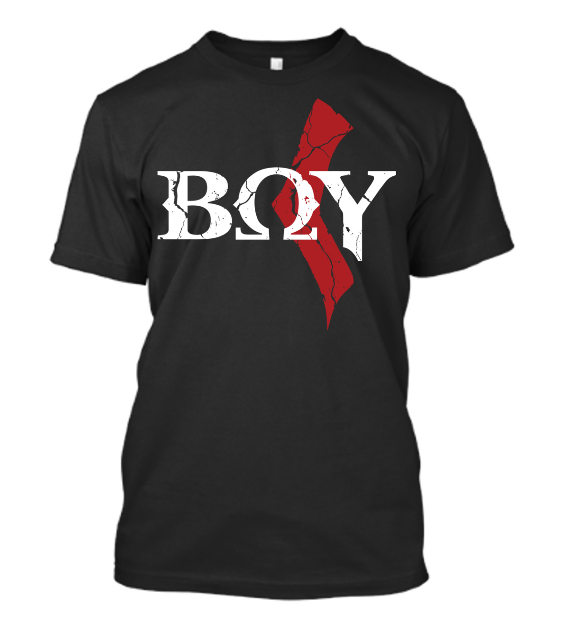 God Of Boy Grunge Video Game Omega Symbol Red Slash T-Shirt