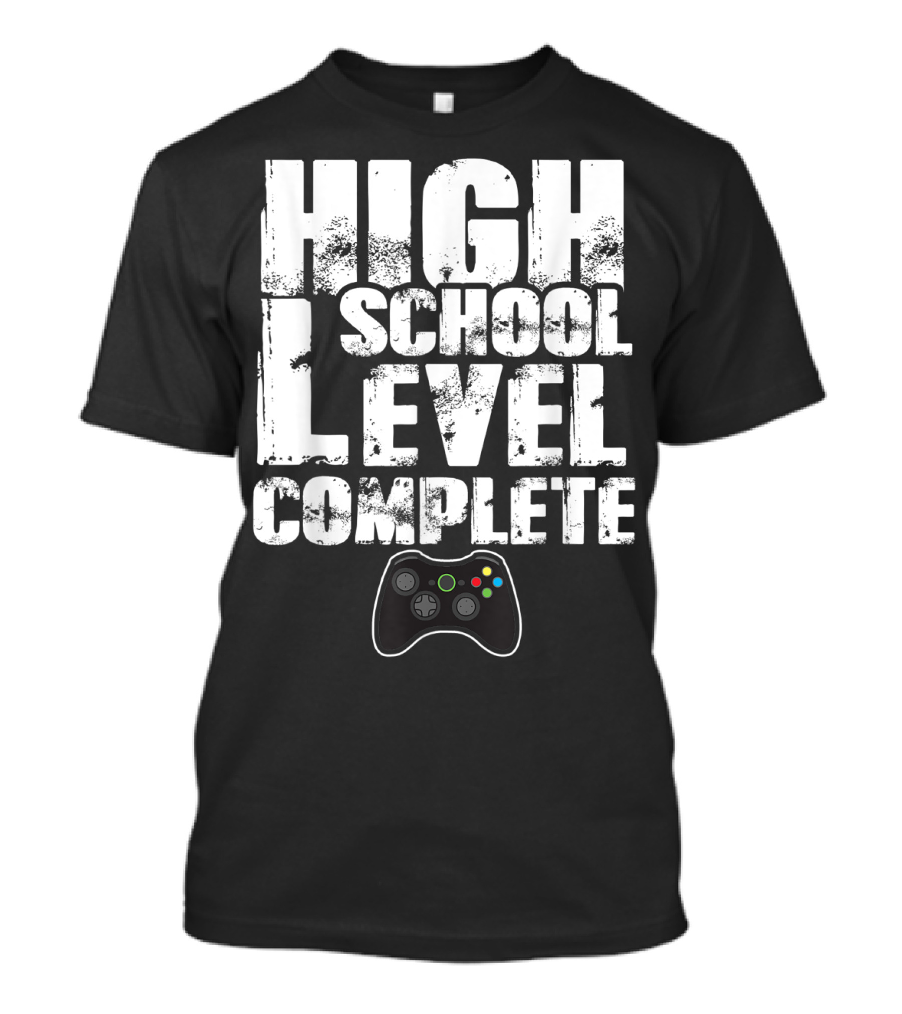 High School Level Complete Video Gamer Graduation T-Shirt