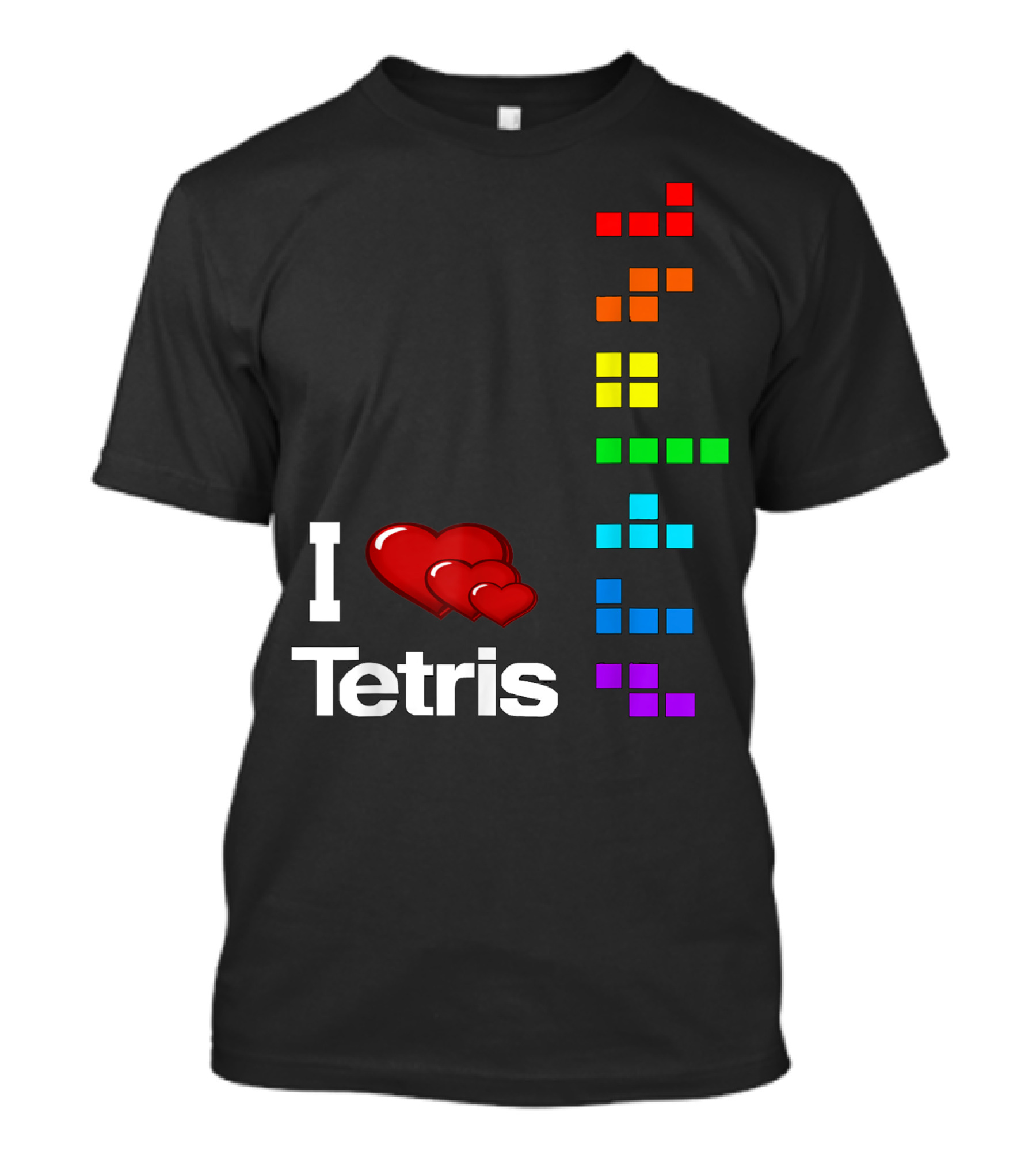 I Love Tetris Video Games Tetri Awesome T-Shirt