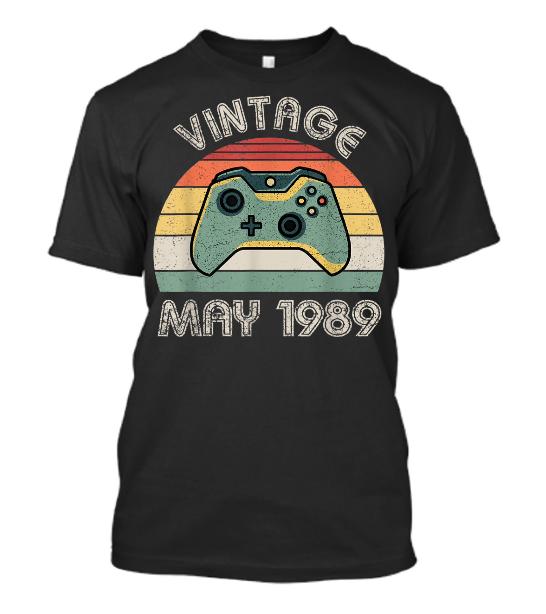 Vintage May 1989 Video Gamer Controller T-Shirt