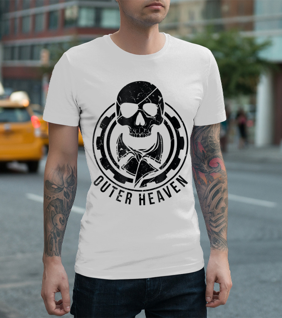 Outer Heaven Skull Metal Gaming Music Cool Gadgets For Video T-Shirt