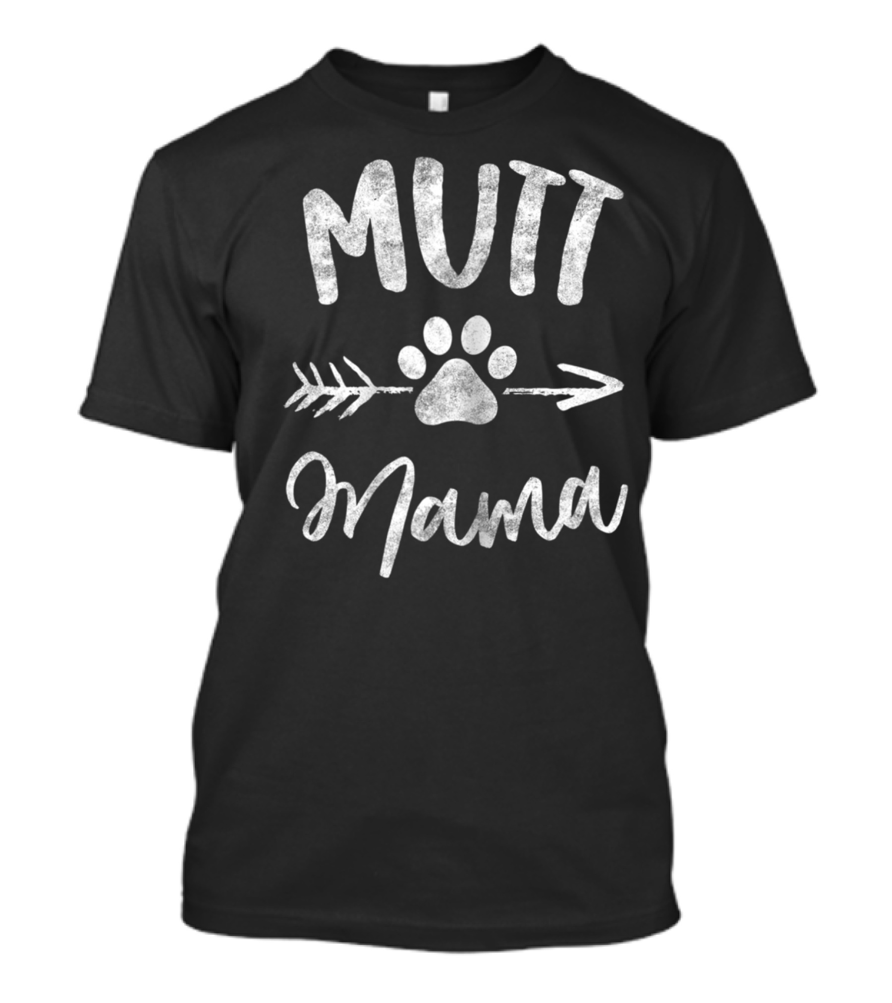 Mutt Mama Paw Print Arrow T-Shirt
