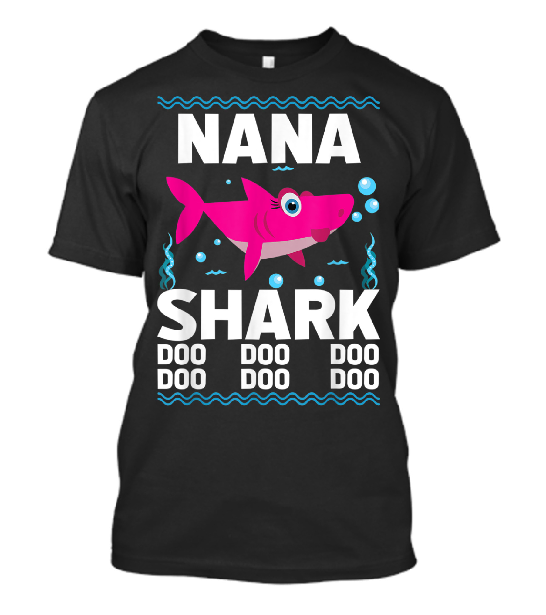 Nana Shark Doo Doo Funny Kids Baby Daddy Video T-Shirt