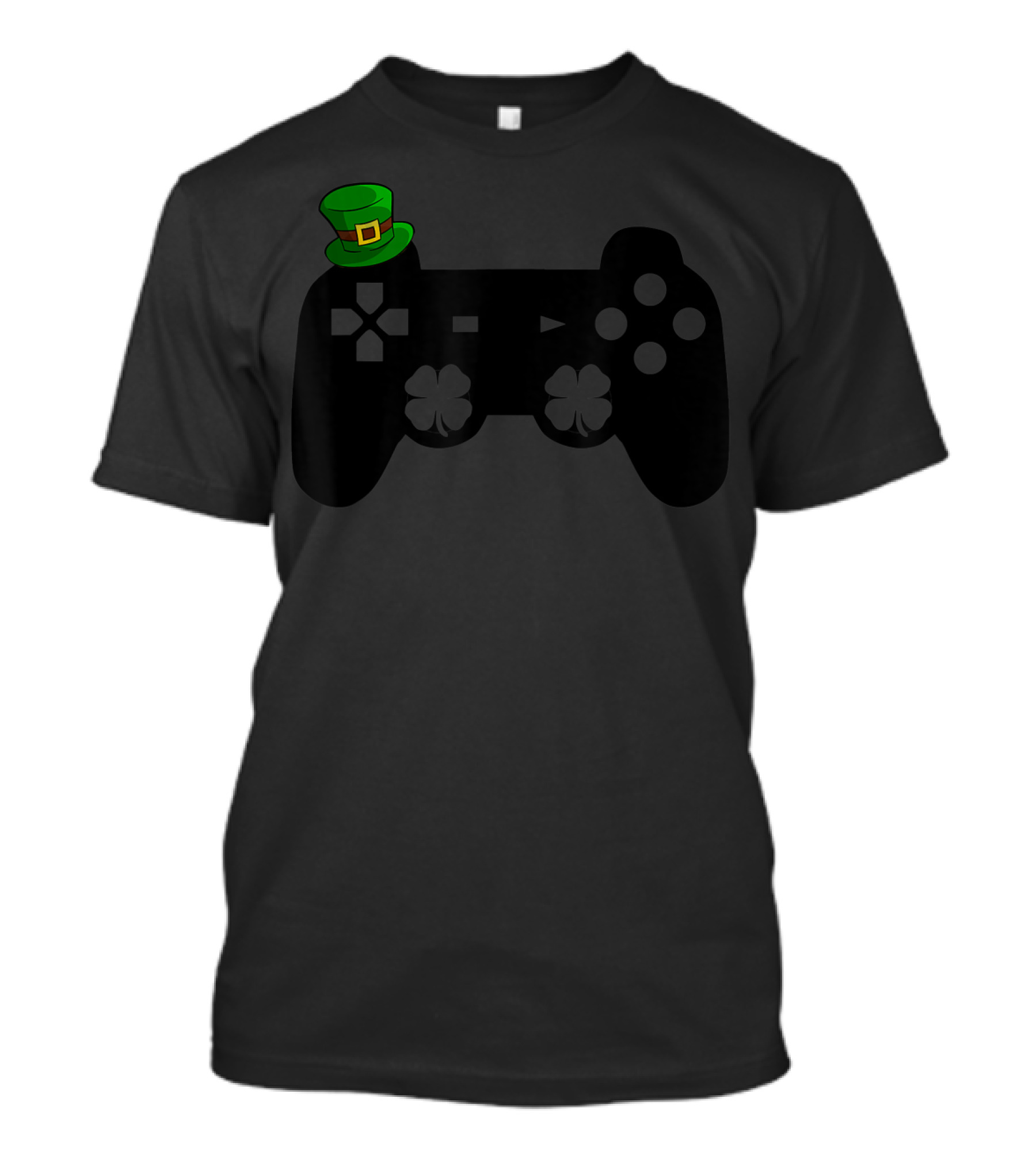 St Patricks Day Gamer Clover Controller Hat T-Shirt