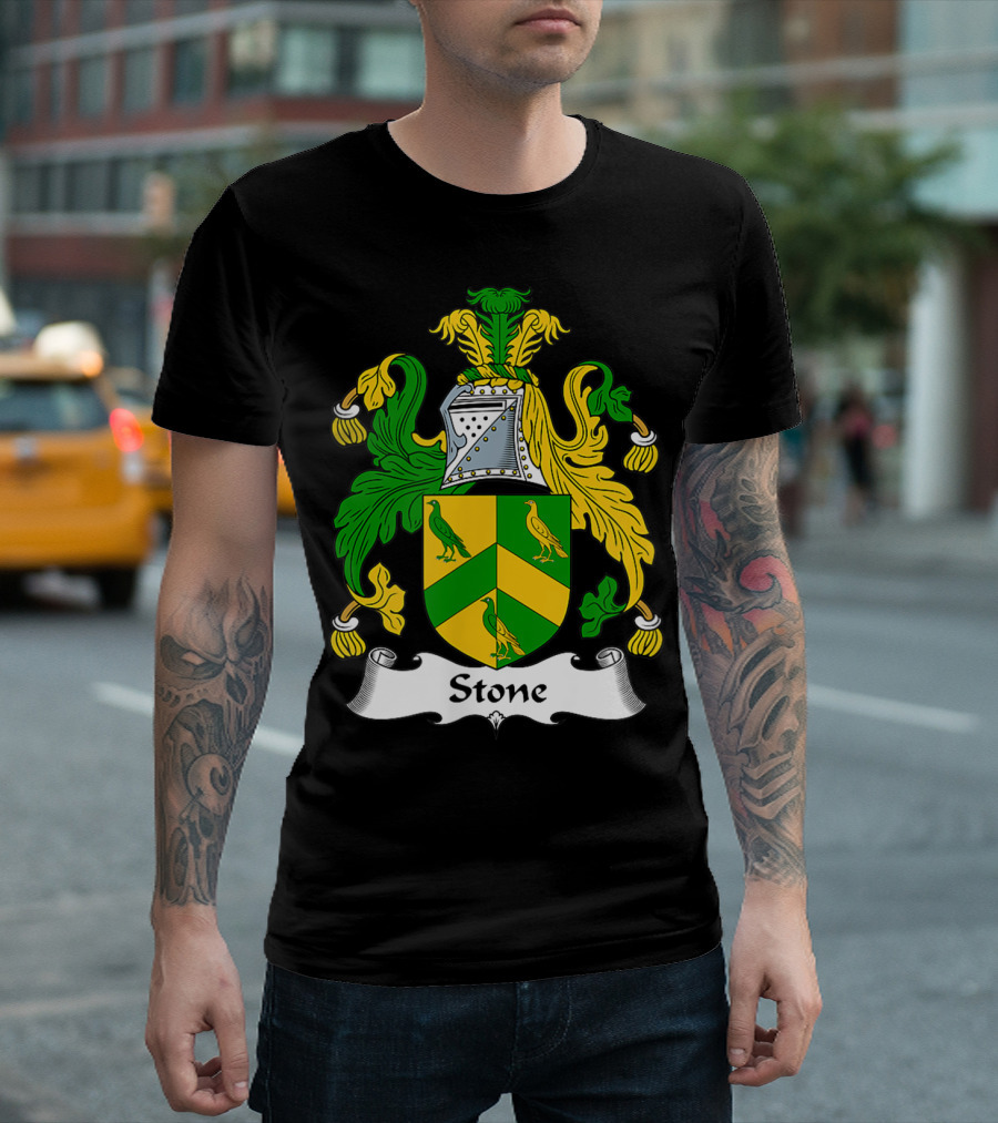 Stone Family Crest Coat Of Arms T-Shirt