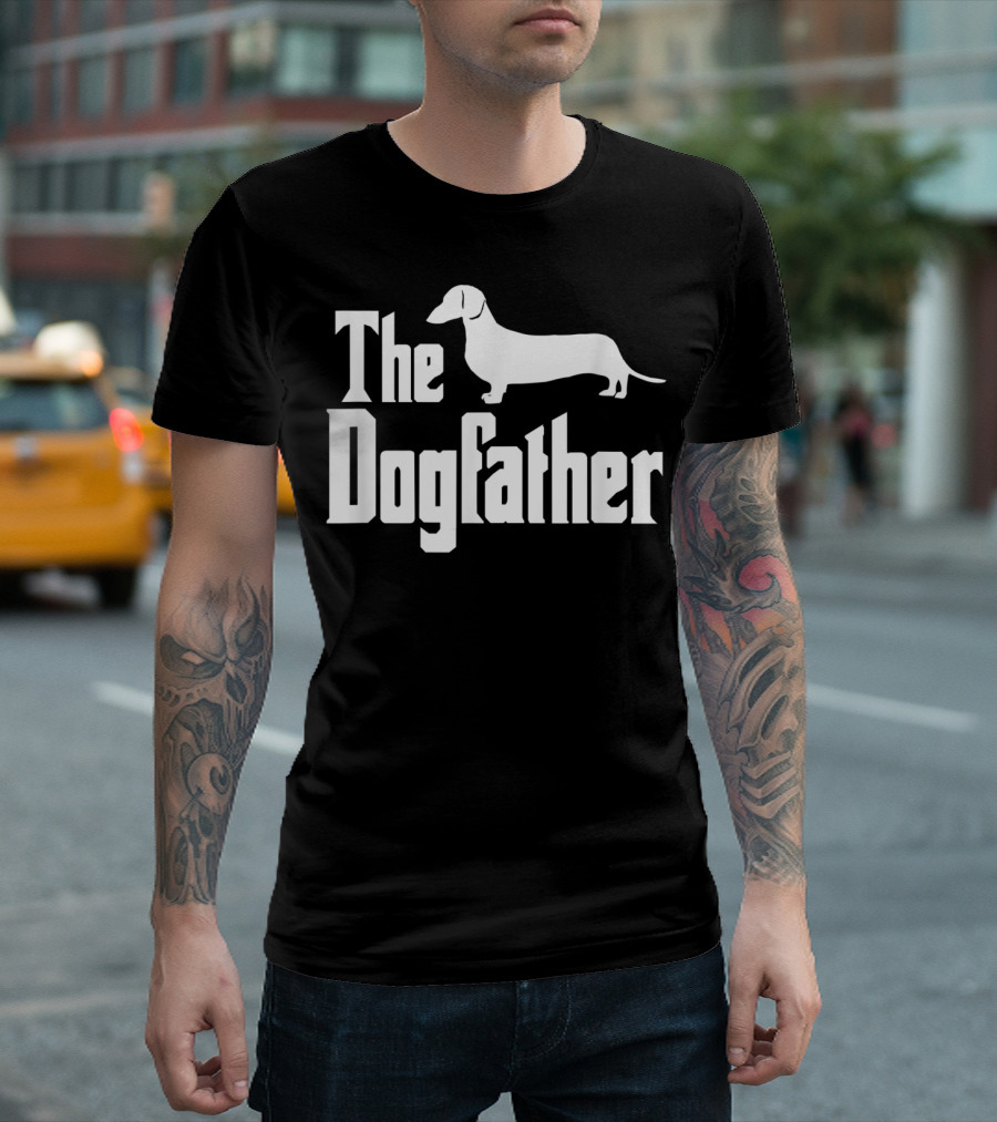 The Dogfather Dachshund Dog Funny T-Shirt
