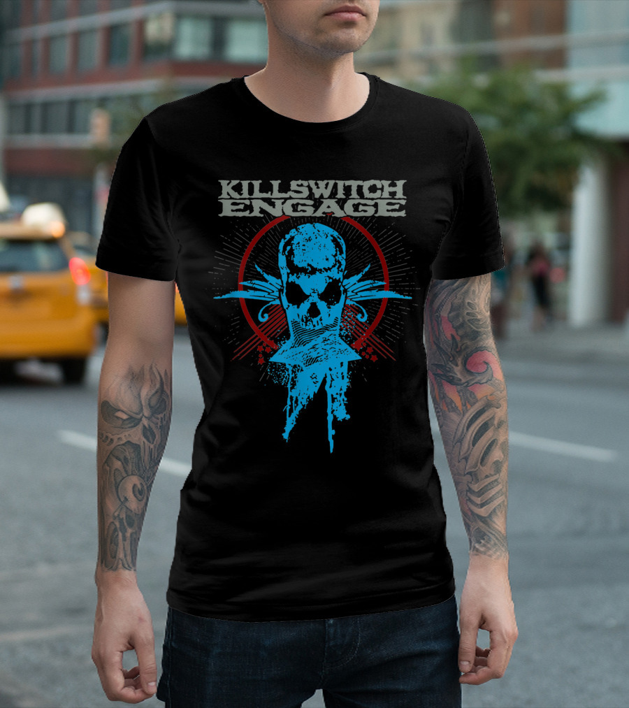 Killswitch Engage Skull Leaves Black Cool T-Shirt
