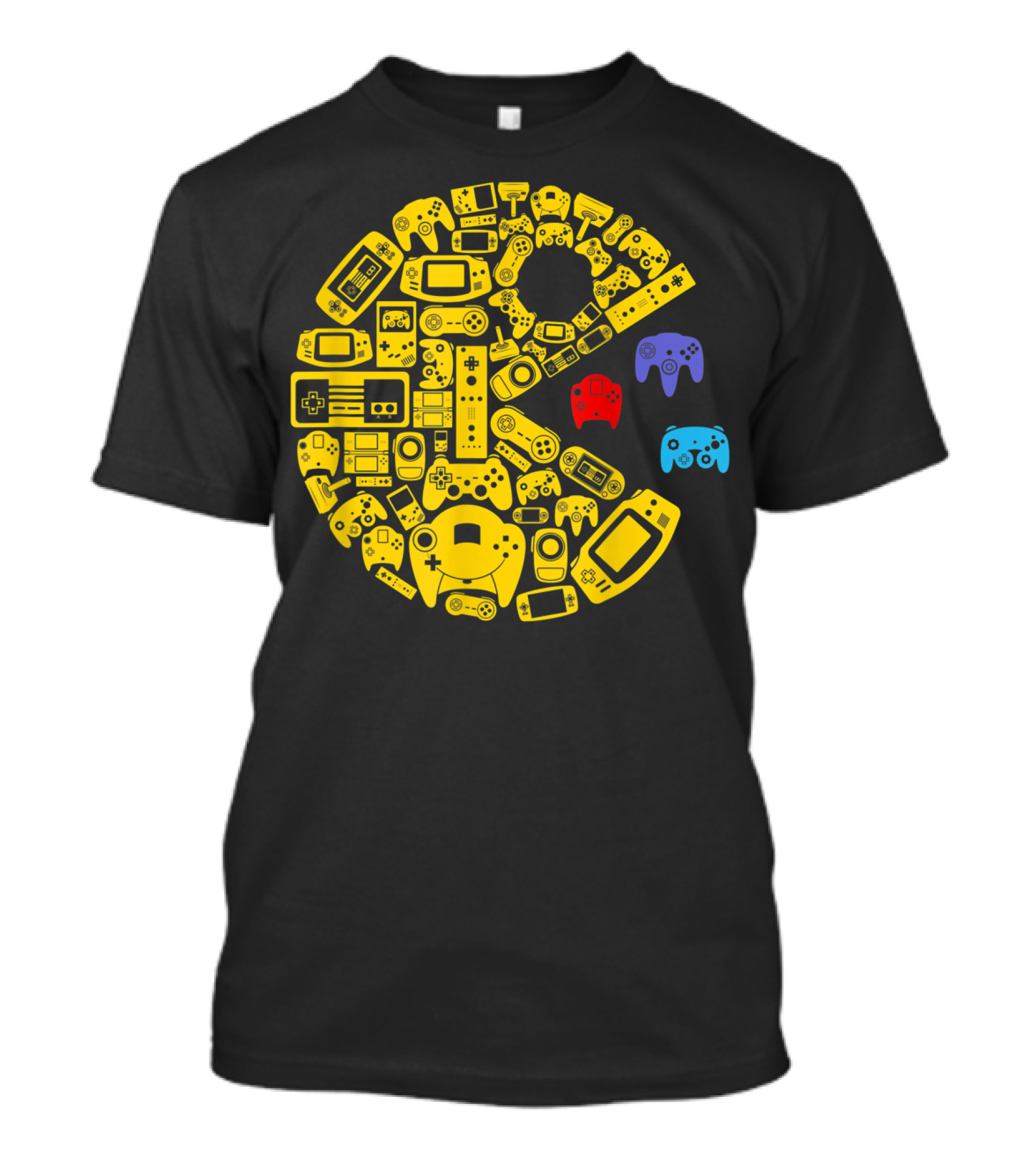Video Gamers Classic Vintage Controller Pac-Man Inspired T-Shirt