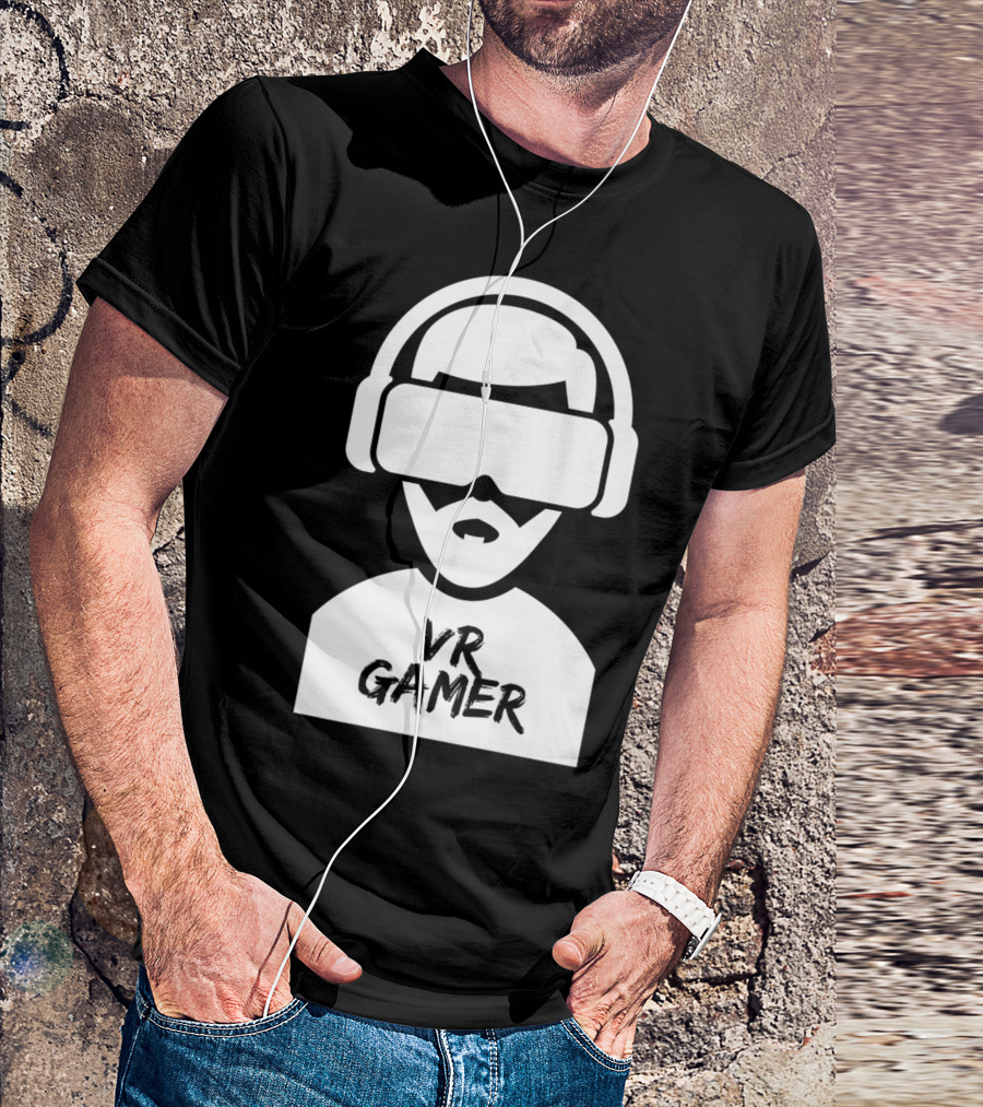 VR Gamer Video Games Gaming Funny Cool Virtual Reality T-Shirt