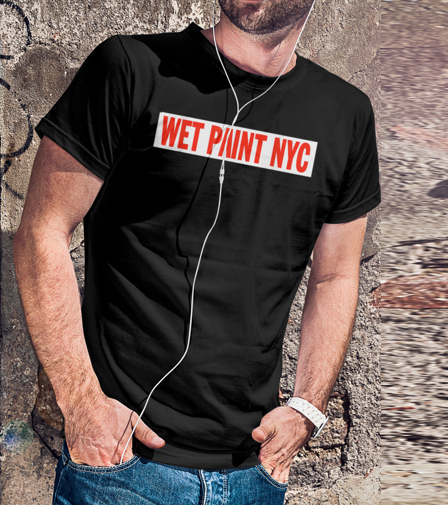 Wet Paint NYC Sign Original T-Shirt