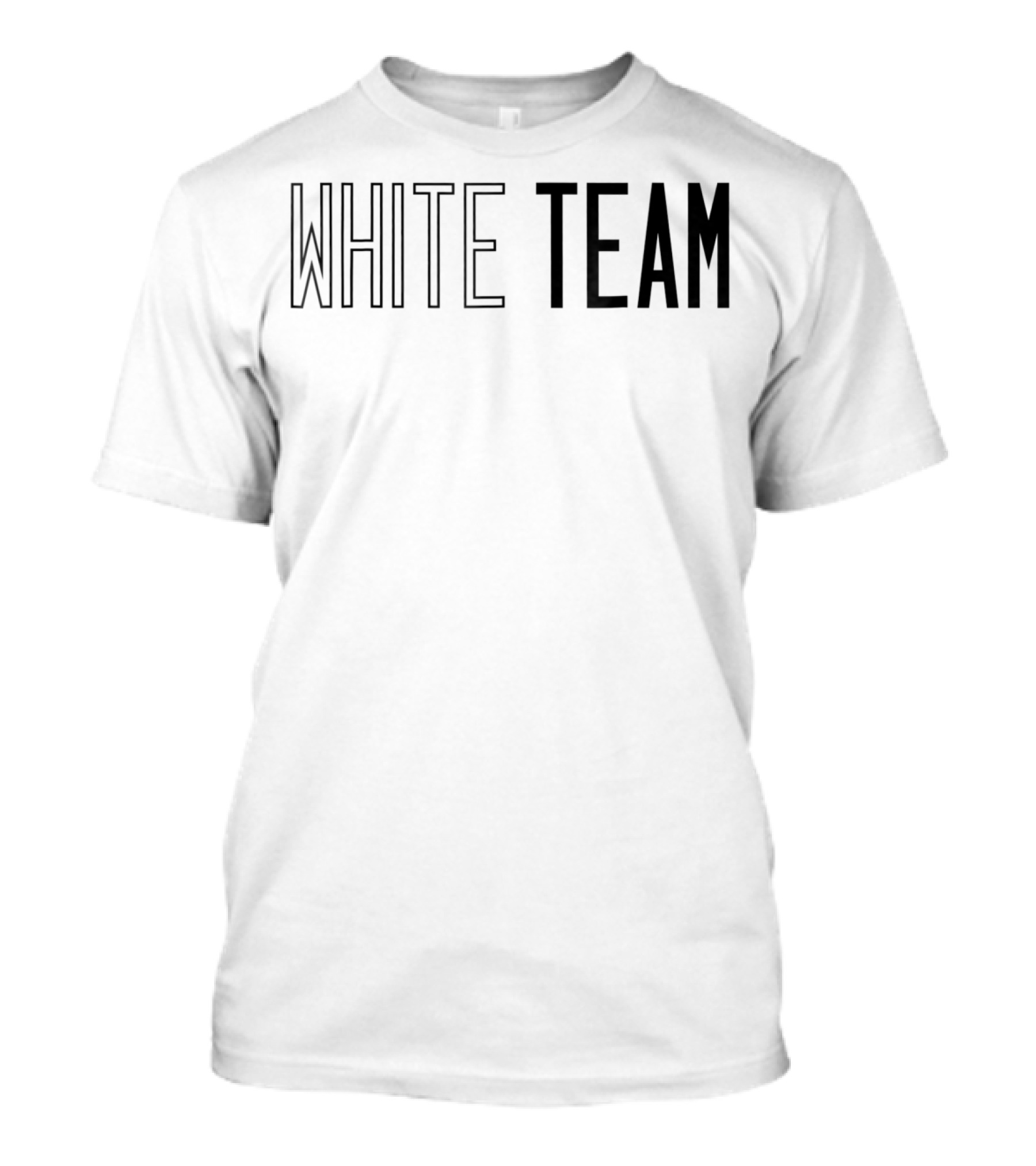 White Team Competition Sports Games Event Camp T-Shirt