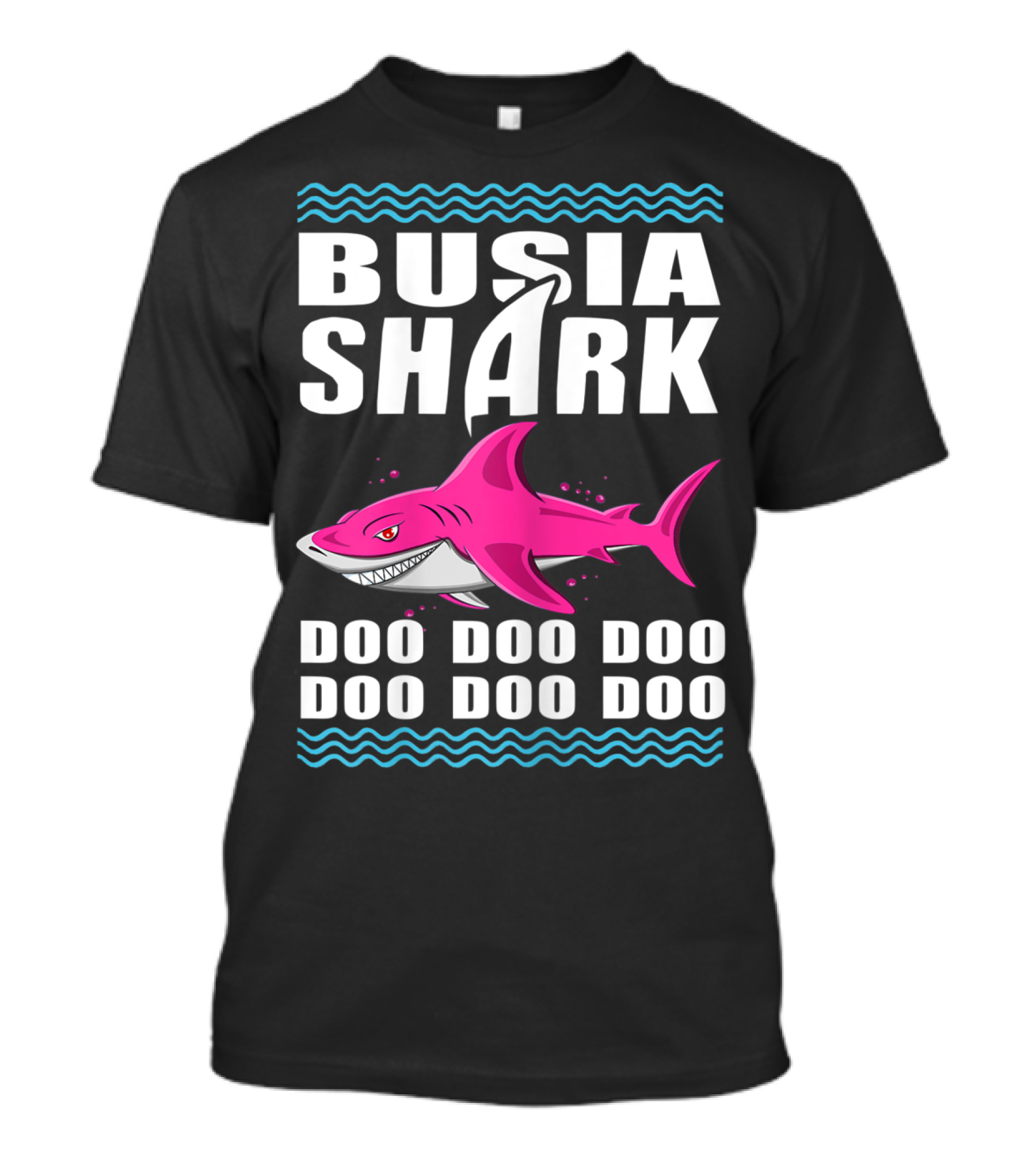 Busia Shark Doo Doo Pink Shark Kids Video Humor T-Shirt