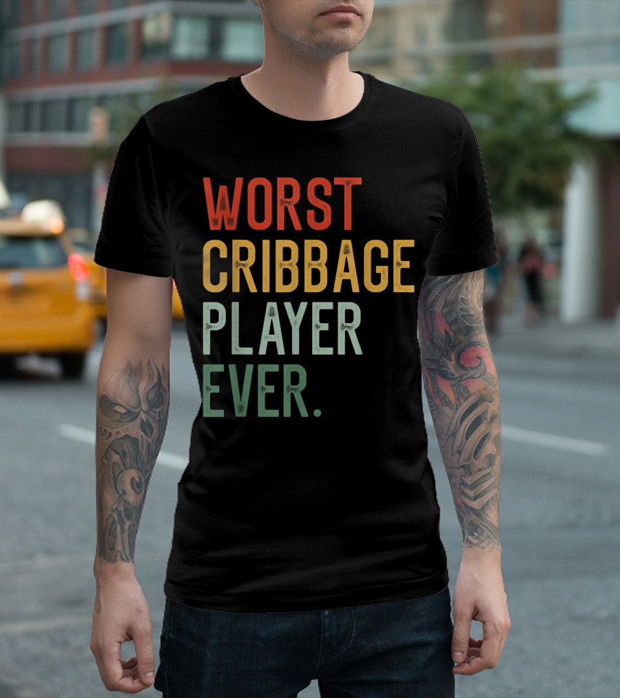 Worst Cribbage Player Ever Vintage T-Shirt