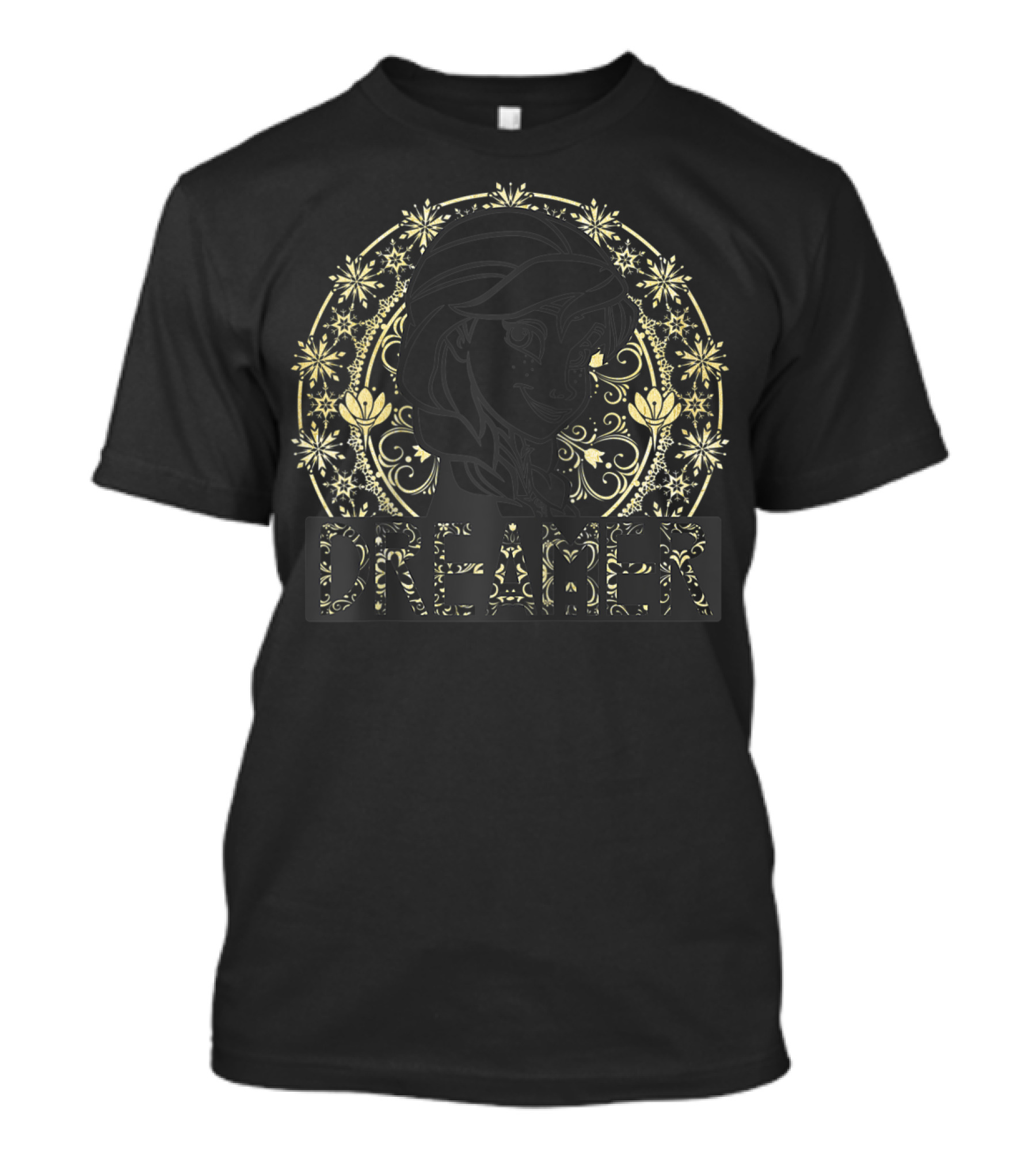 Disney Frozen Anna Dreamer Floral Mandala T-Shirt