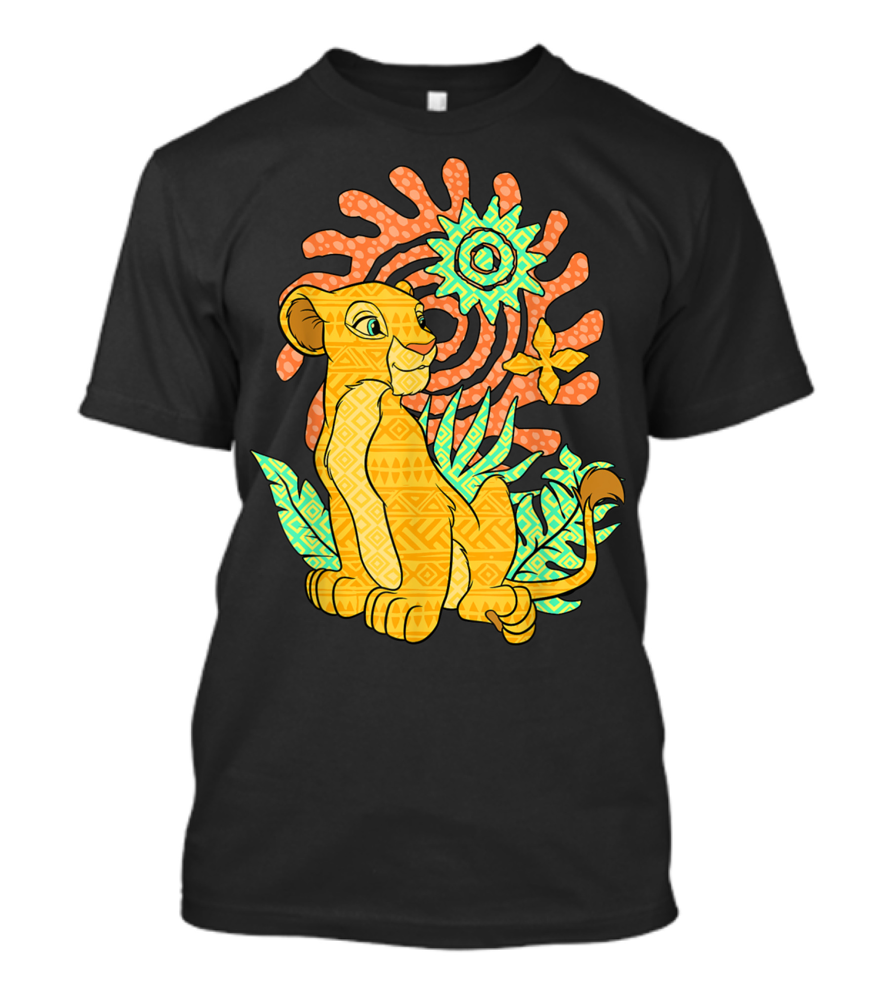 Disney The Lion King Nala Colorful Geometric Pattern With Iconic Nature Elements T-Shirt