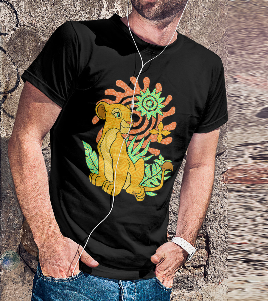 Disney The Lion King Nala Colorful Geometric Pattern With Iconic Nature Elements T-Shirt