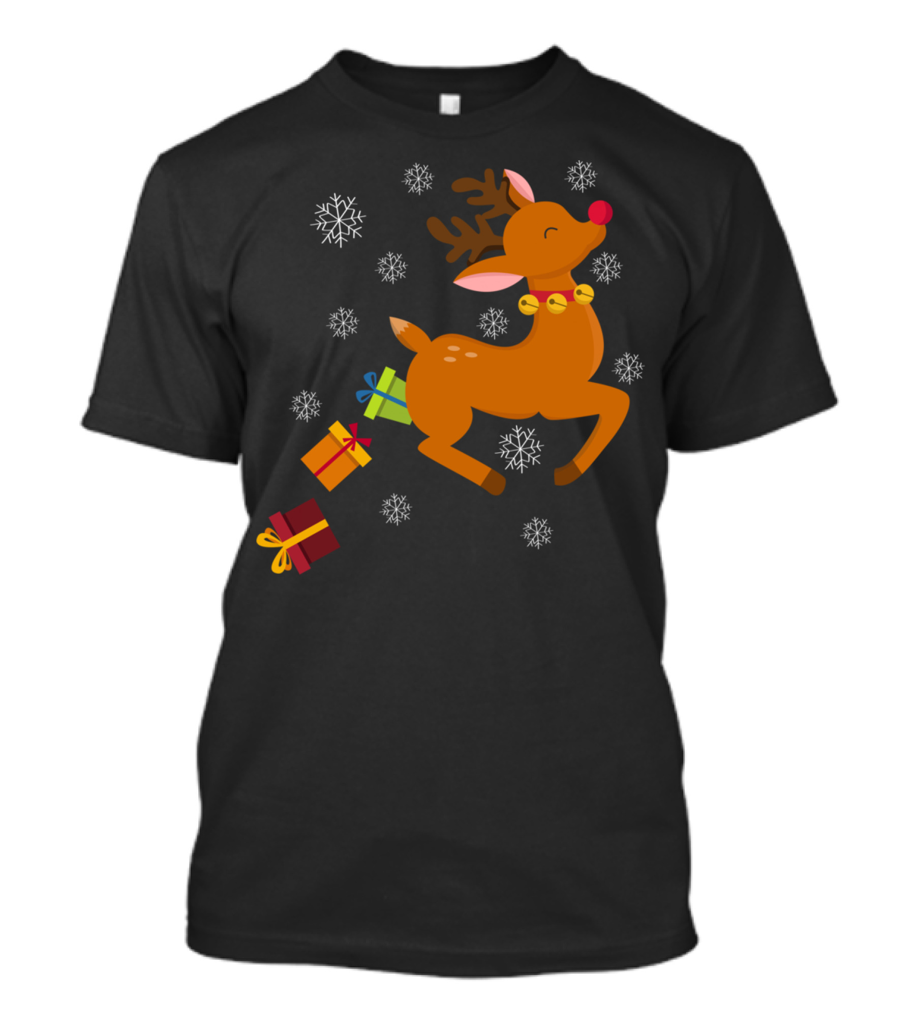 CHRISTMAS REINDEER GREAT XMAS SANTA'S SNOWFLAKE PRESENTS T-Shirt