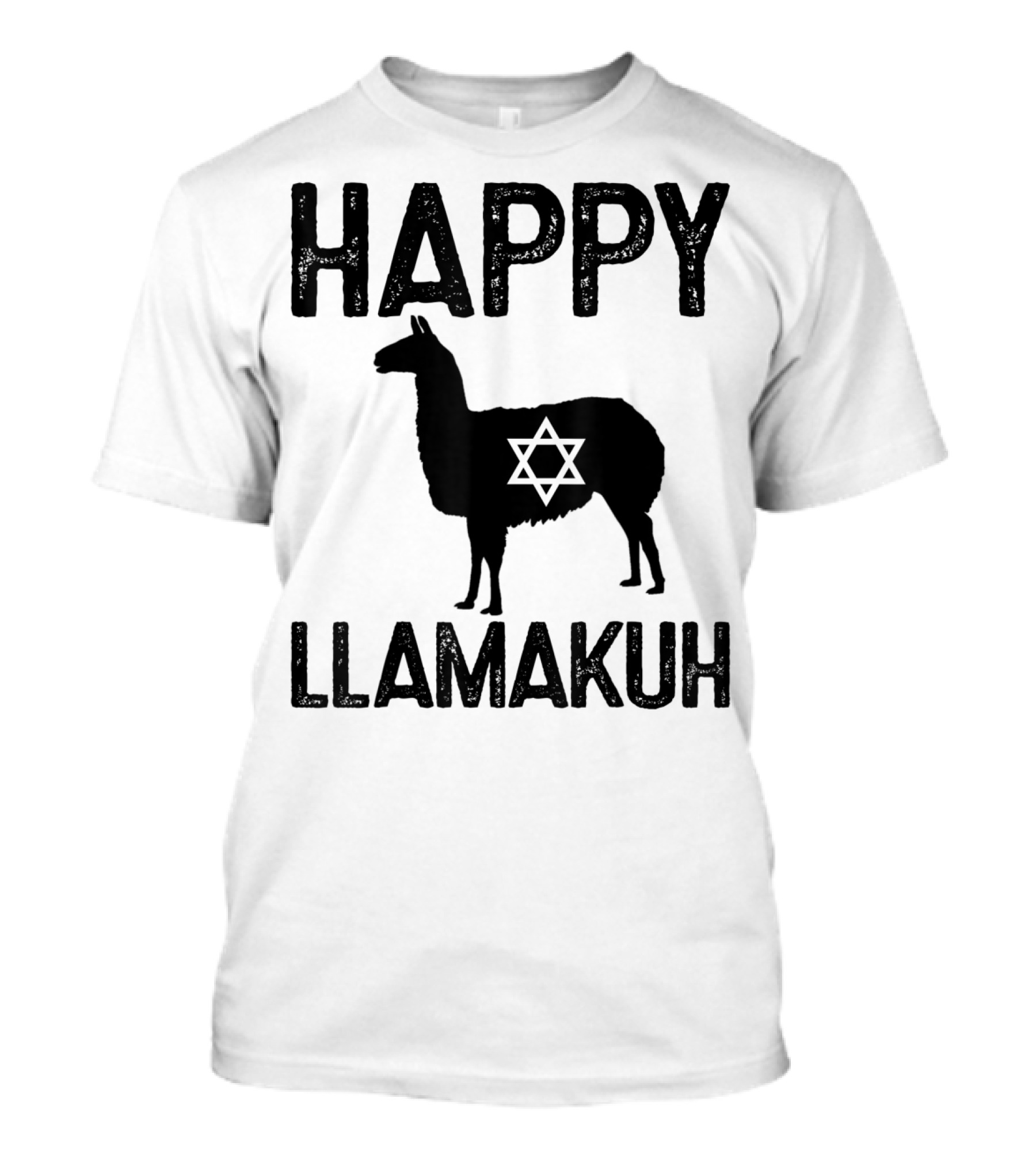 HAPPY HANUKKAH LLAMAKUH FUNNY JEW STAR OF DAVID T-Shirt