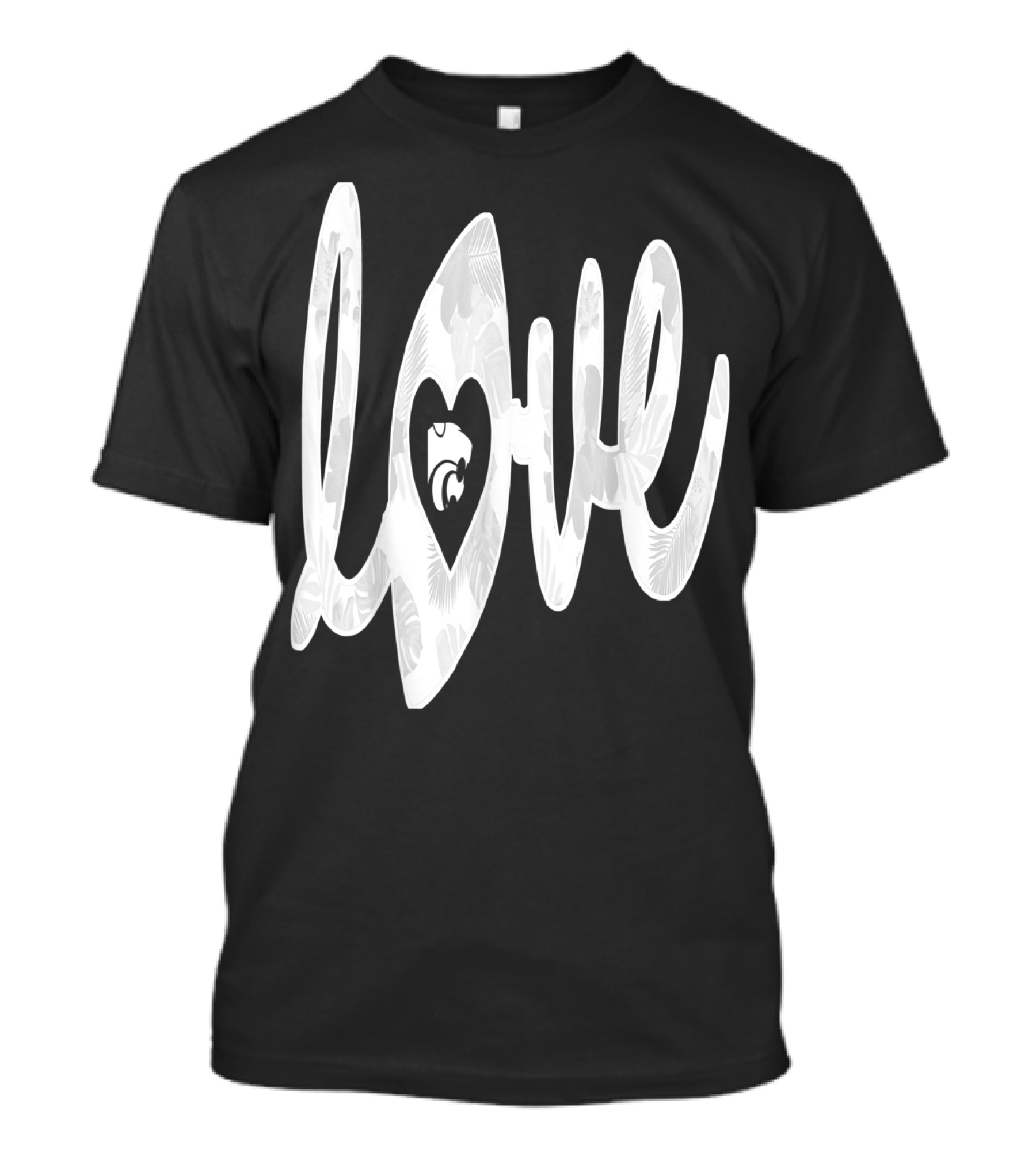 LOVE KANSAS STATE WILDCATS FOOTBALL HEART T-Shirt