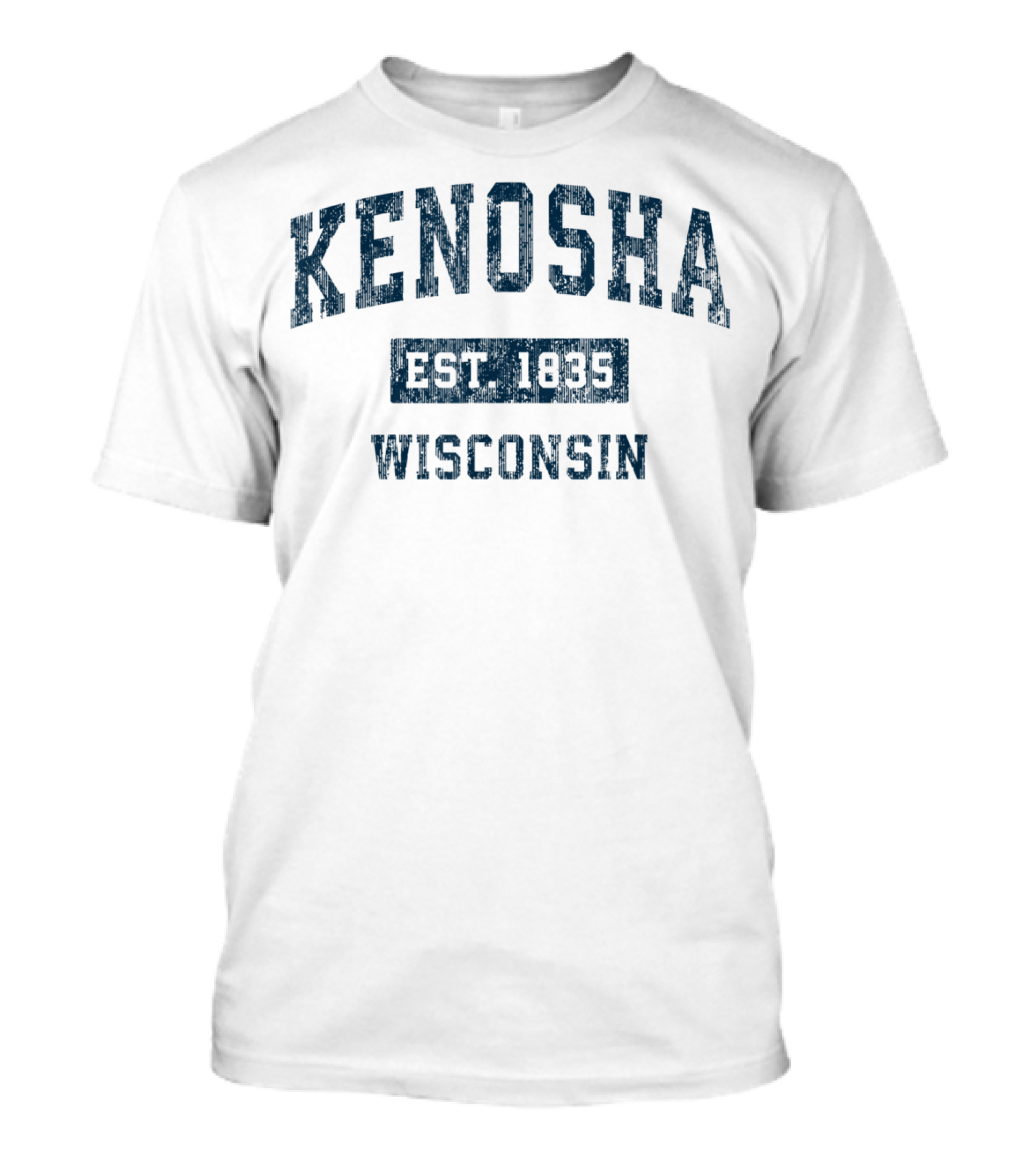 KENOSHA WISCONSIN EST. 1835 VINTAGE NAVY T-Shirt