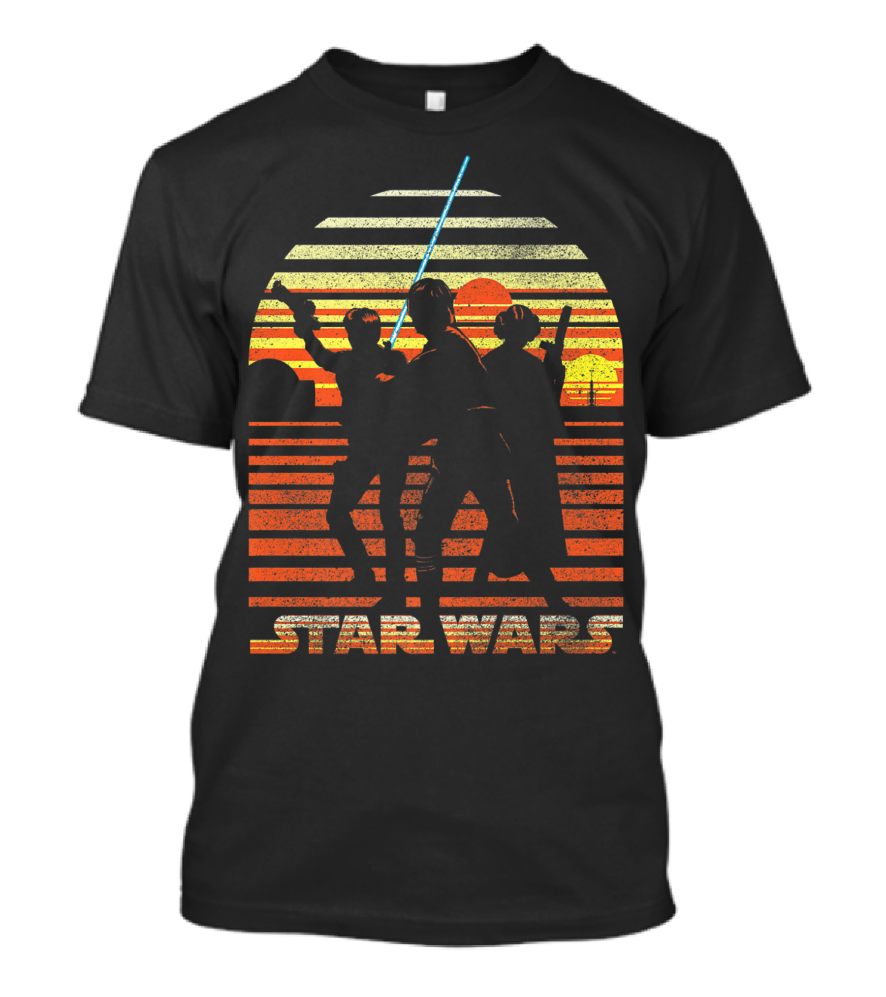 STAR WARS HERO GROUP SUNSET SCENE T-Shirt