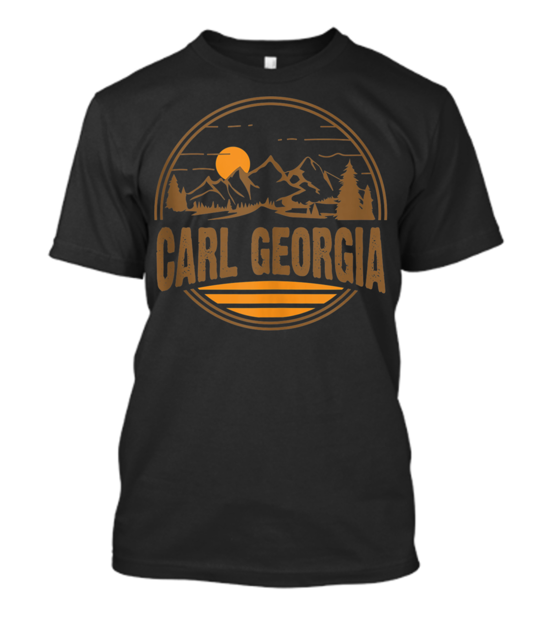 VINTAGE CARL GEORGIA MOUNTAIN HIKING LANDSCAPE SUNSET SCENE T-Shirt