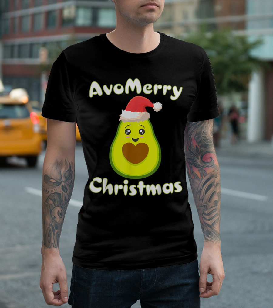 Avo Merry Christmas Santa Avocado T-Shirt