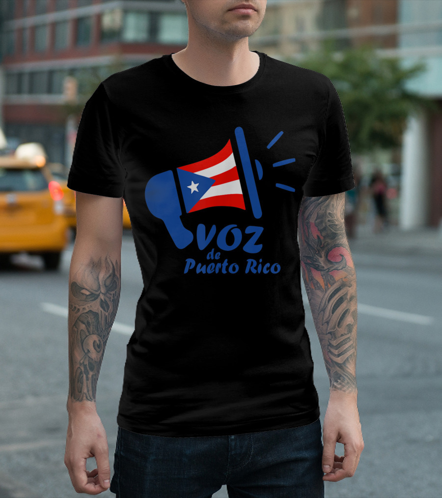 VOZ DE PUERTO RICO ORIGINAL MEGAPHONE FLAG T-Shirt