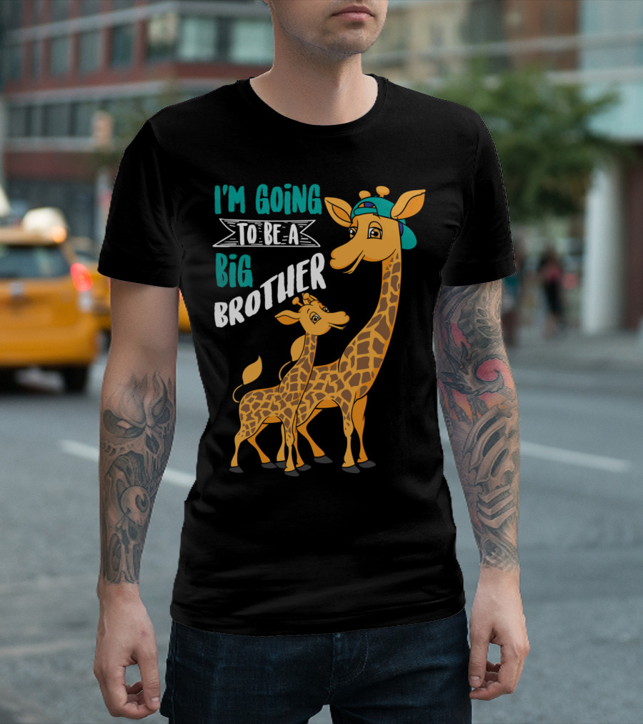 I'm Going To Be A Big Brother Giraffes T-Shirt