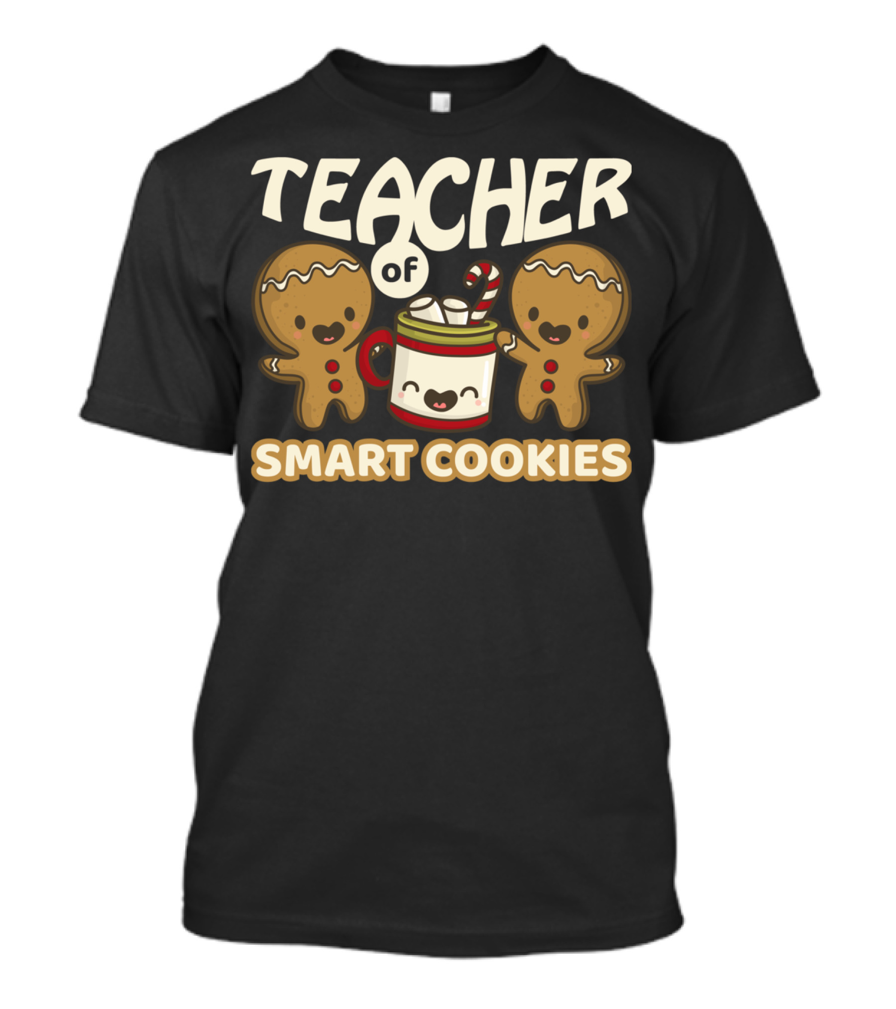 Teacher Of Smart Cookies Gingerbread Mug Christmas T-Shirt