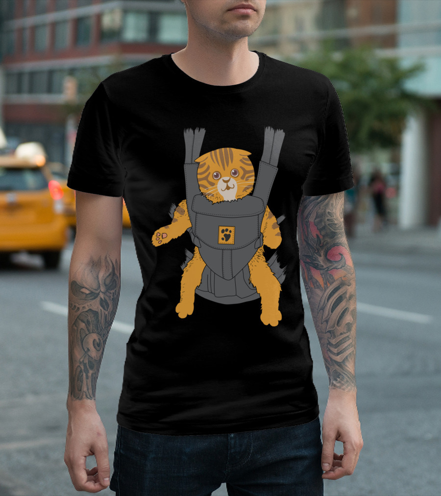 Cat Carrier Cool Crazy Feline Lovers Cute Tiger Cat Backpack T-Shirt