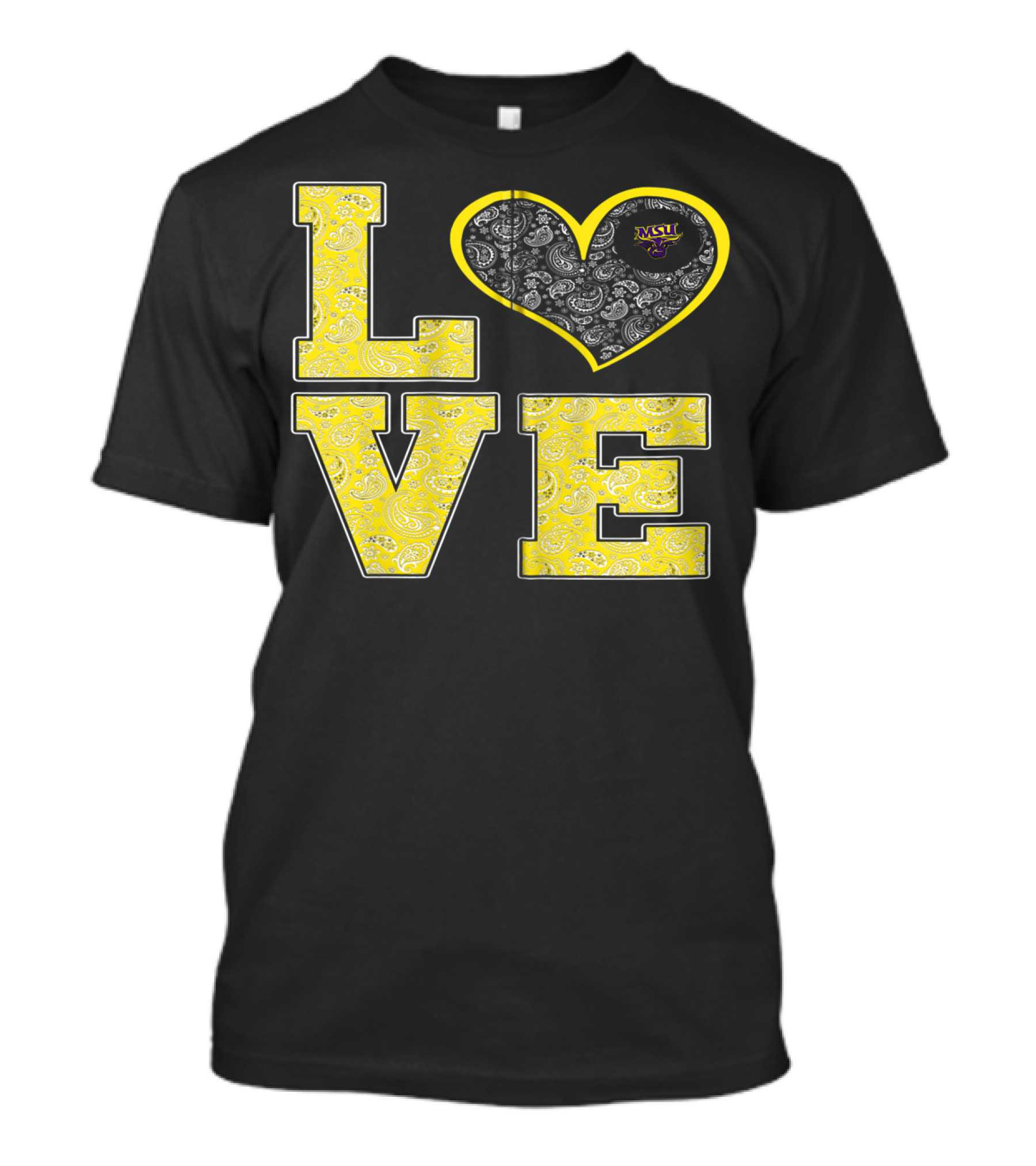 Minnesota State Mavericks Paisley Love MSU T-Shirt