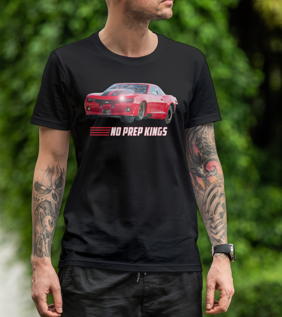No Prep Kings Red Camaro Racing Car T-Shirt
