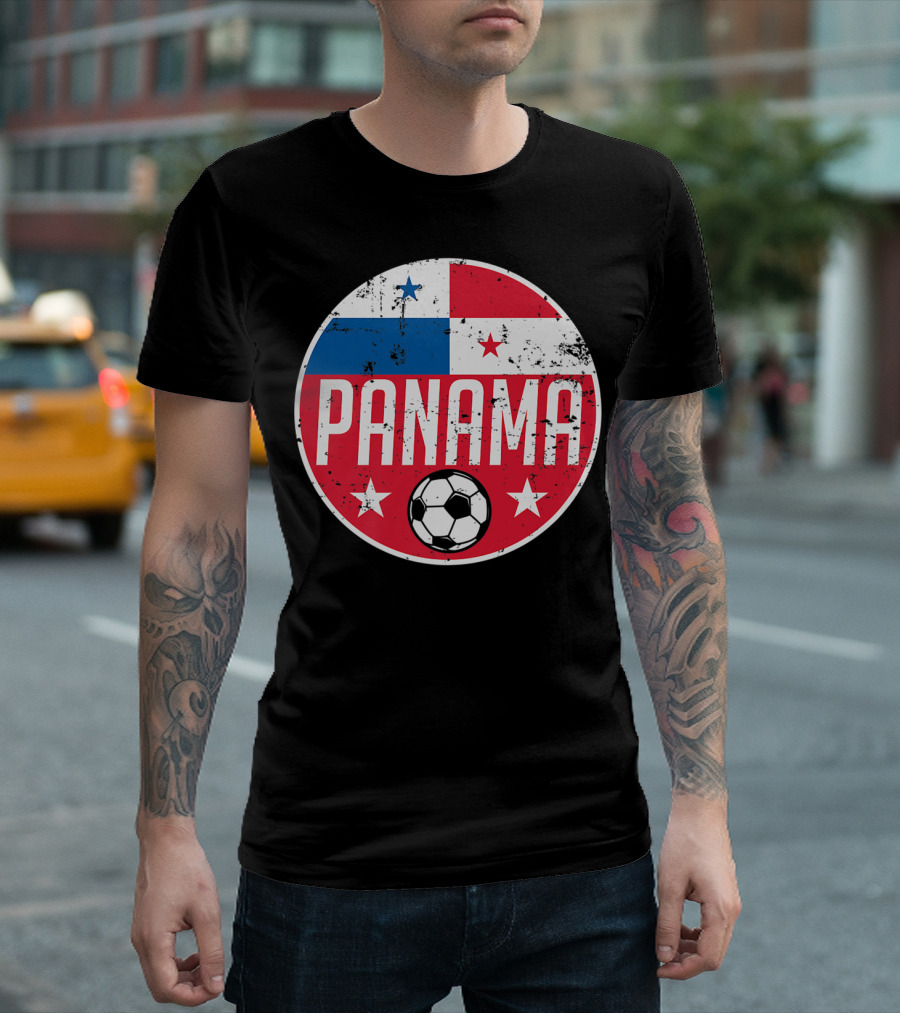 Panama Soccer Football Team Flag Circular T-Shirt