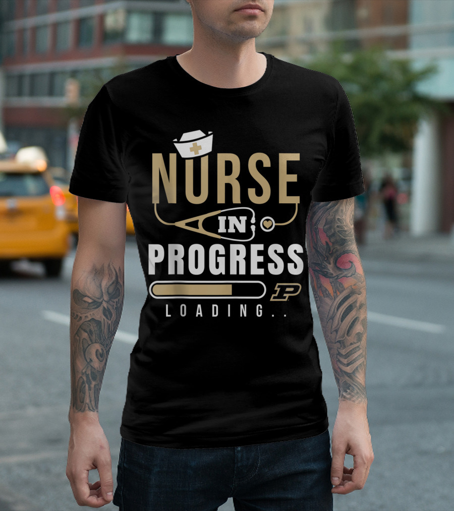 Purdue Boilermakers Nurse In Progress Loading T-Shirt