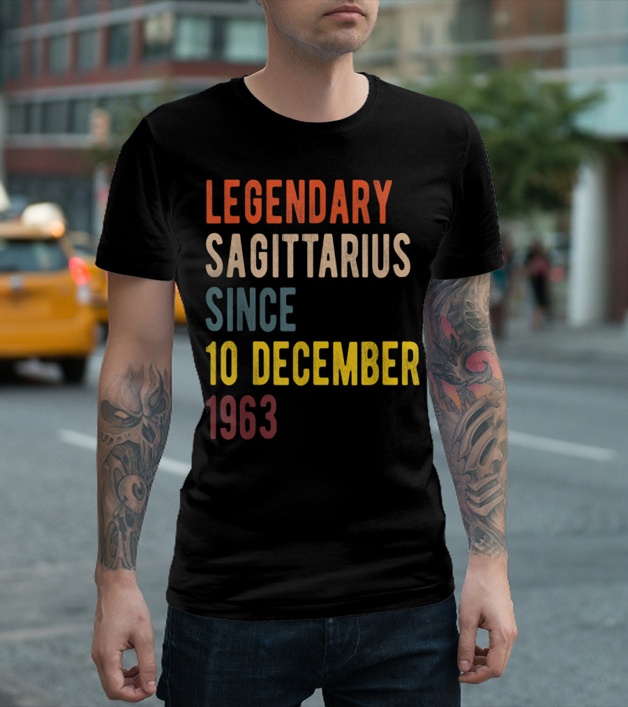 Legendary Sagittarius Since 10 December 1963 T-Shirt