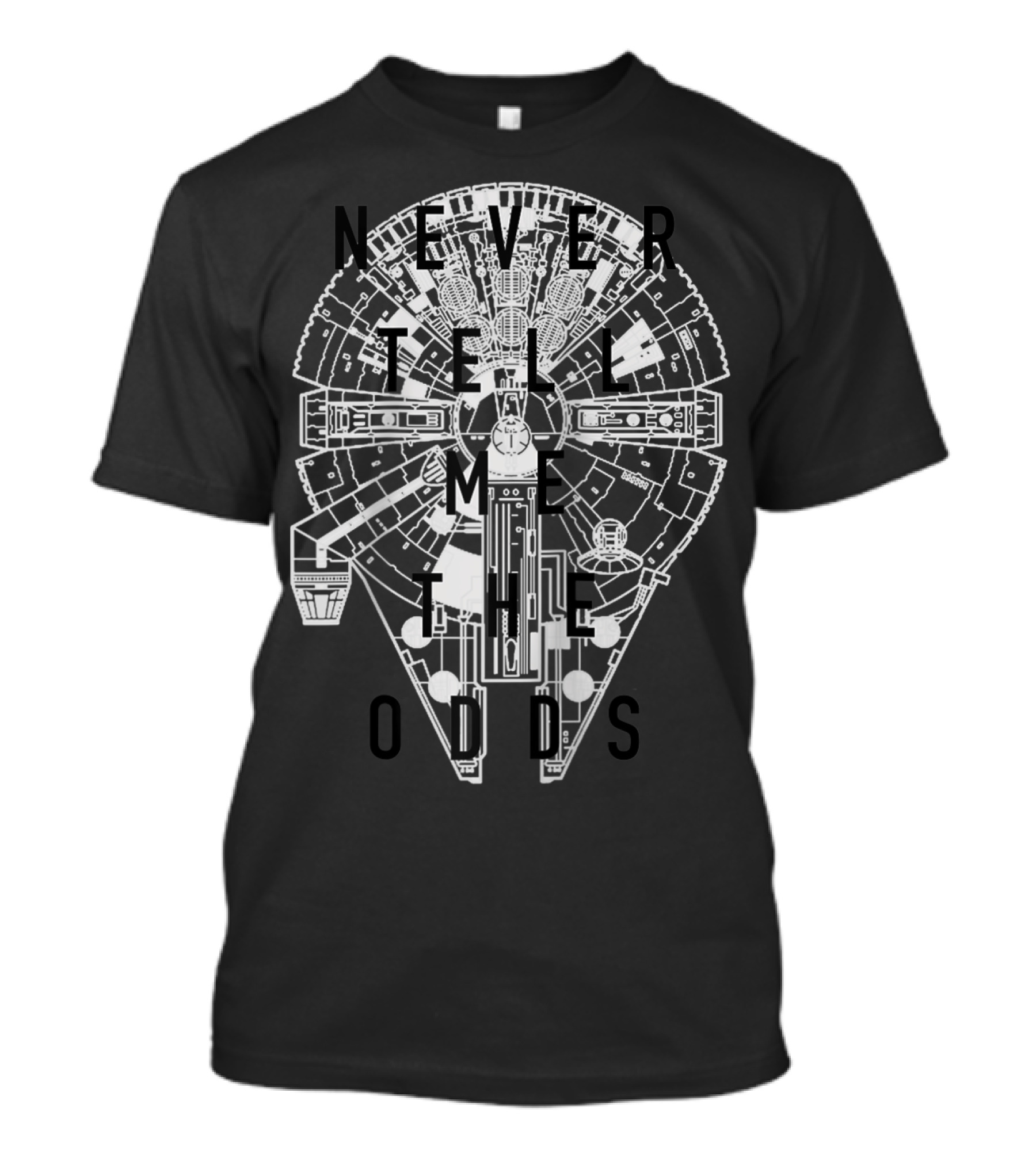 Star Wars Millennium Falcon Never Tell Me The Odds T-Shirt