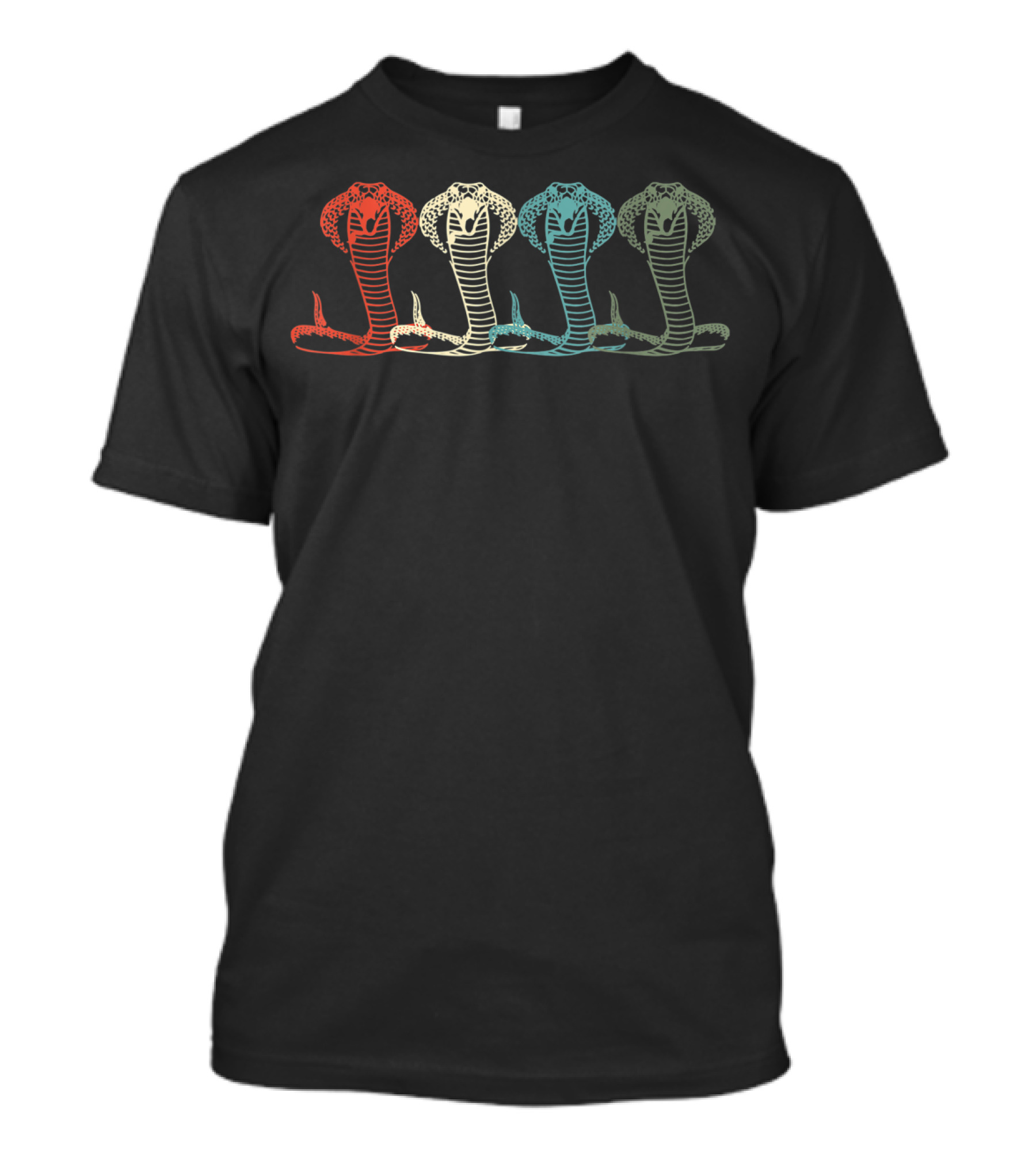 Vintage Cobra Animal Lover Four Serpent Zookeeper T-Shirt