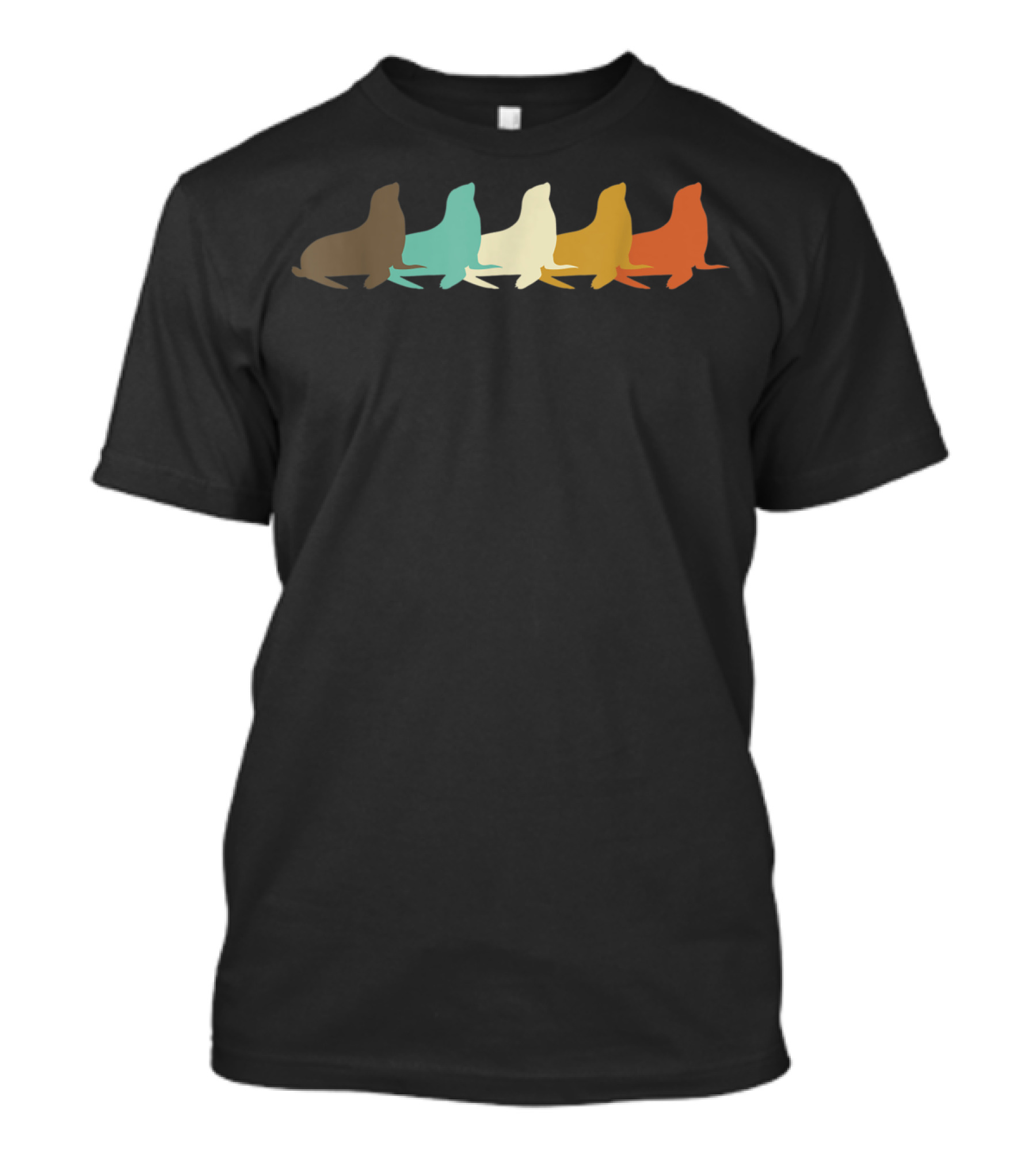 Vintage Sea Lion Lover Zookeeper Colorful T-Shirt