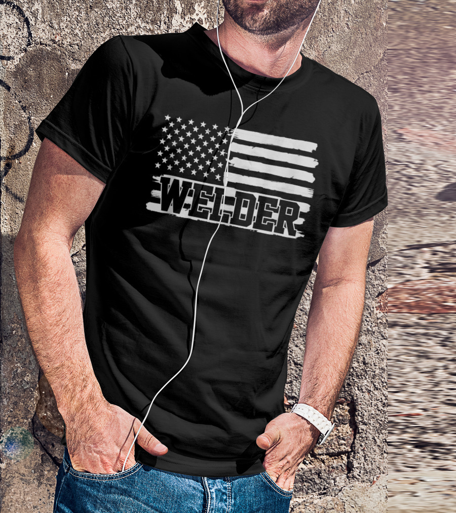 Welder USA Flag T-Shirt