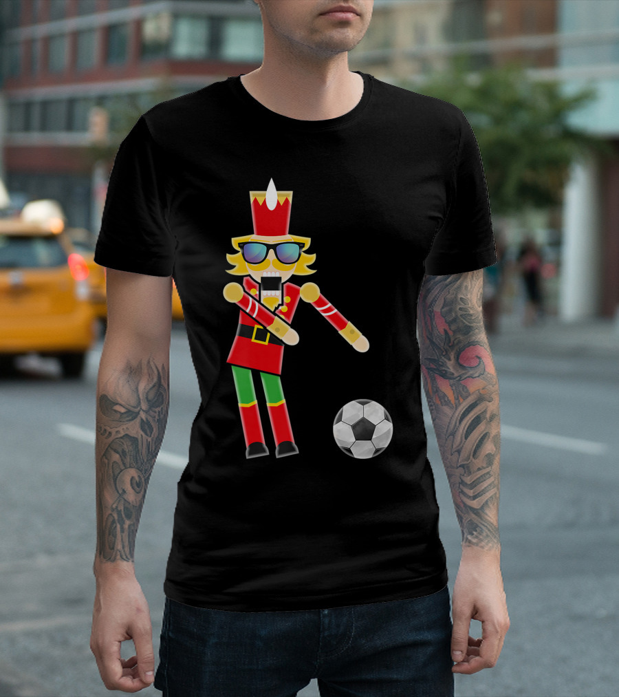 CHRISTMAS NUTCRACKER FLOSSING SOCCER DANCE HOLIDAY T-Shirt