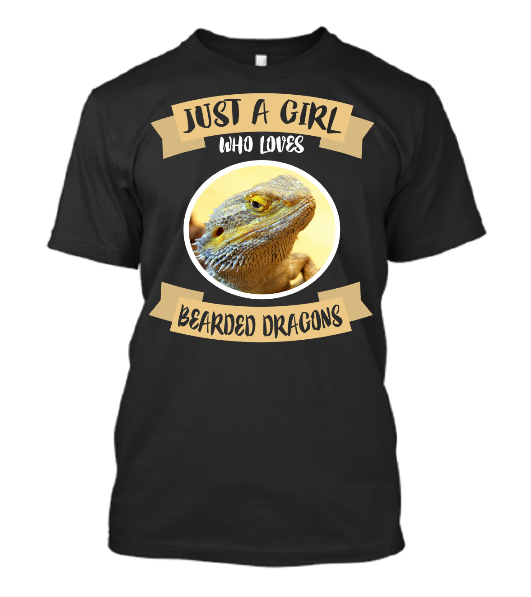 JUST A GIRL WHO LOVES BEARDED DRAGONS REPTILE T-Shirt